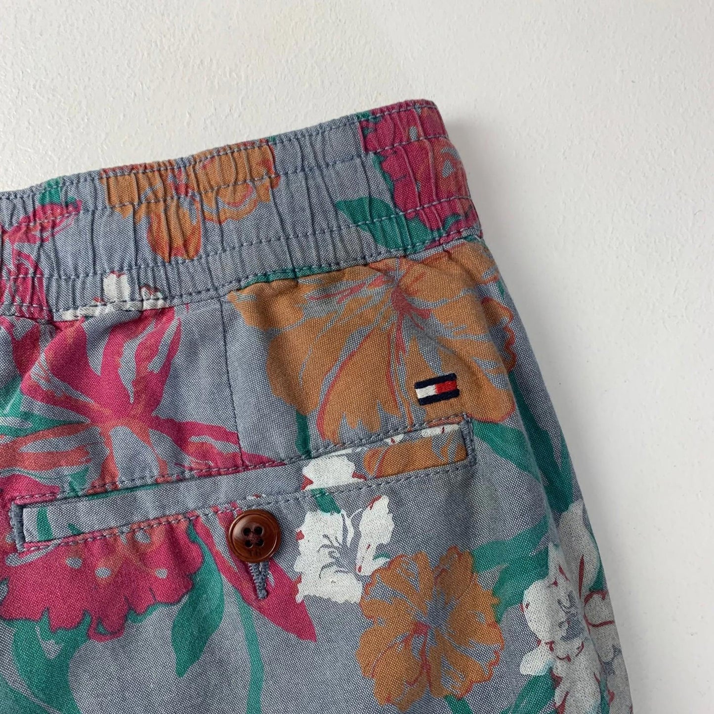 Tommy Hilfiger Floral Shorts Elastic Waist Multicolour Mens M