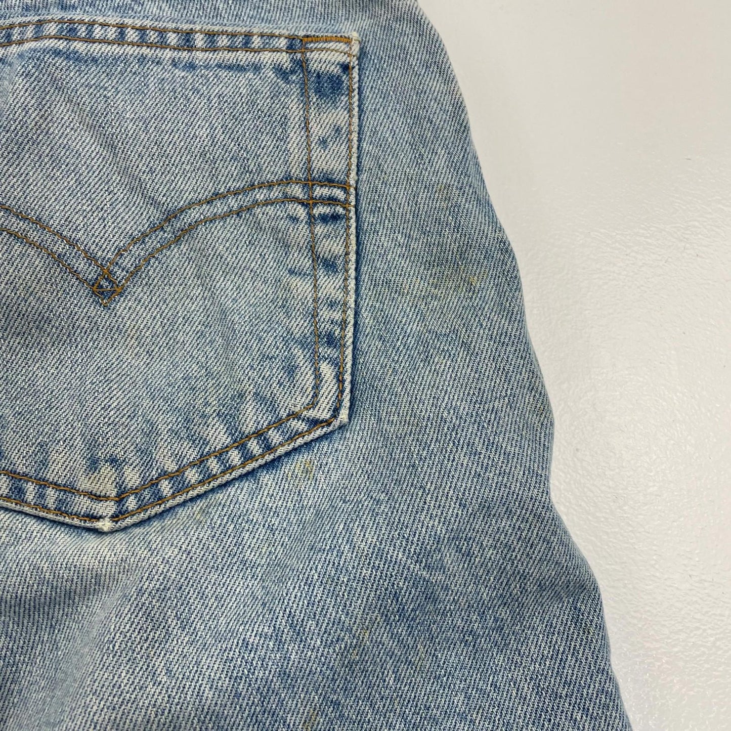 Levi's 501 Original Straight Leg Vintage Washed Denim Jeans Blue Mens W34 X L32