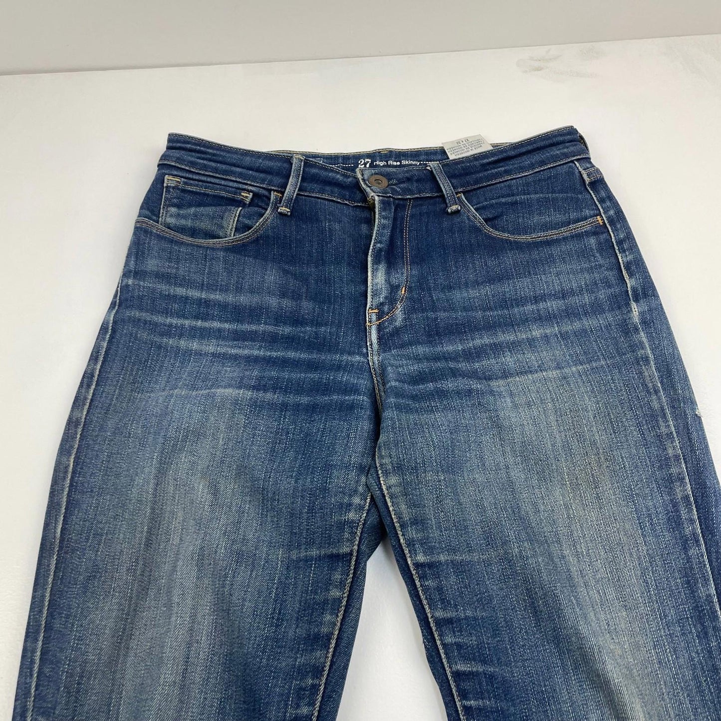 Levi’s High Rise Skinny Jeans Stretch Fit Blue Denim Womens UK 6