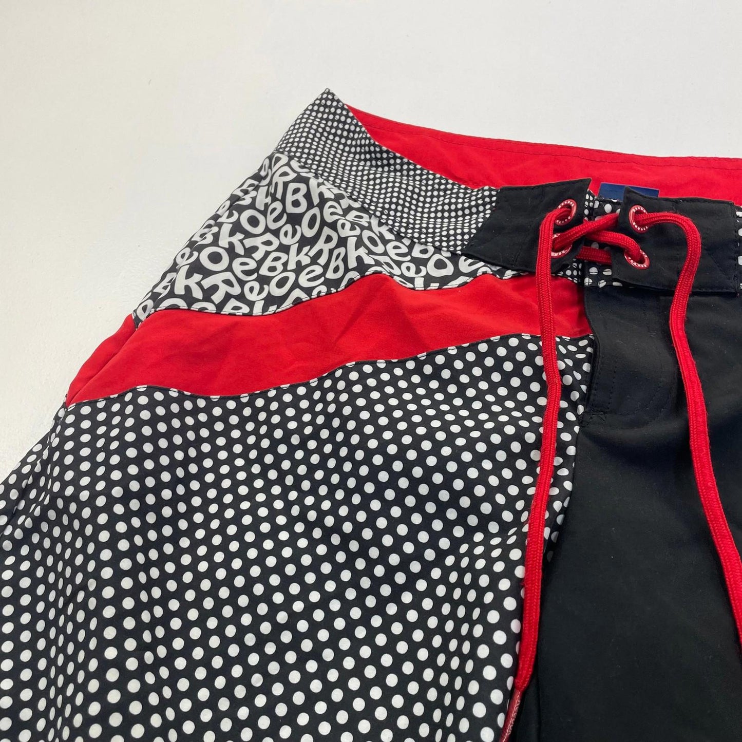 Reebok Swim Shorts Polka Dot Multicoloured Quick Dry Mens UK M