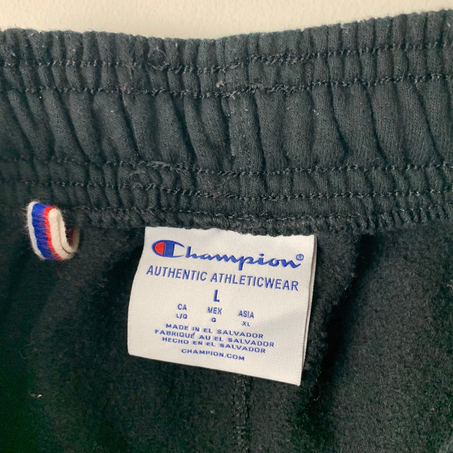 Men’s CHAMPION Joggers / Regular Fit / Black / Large