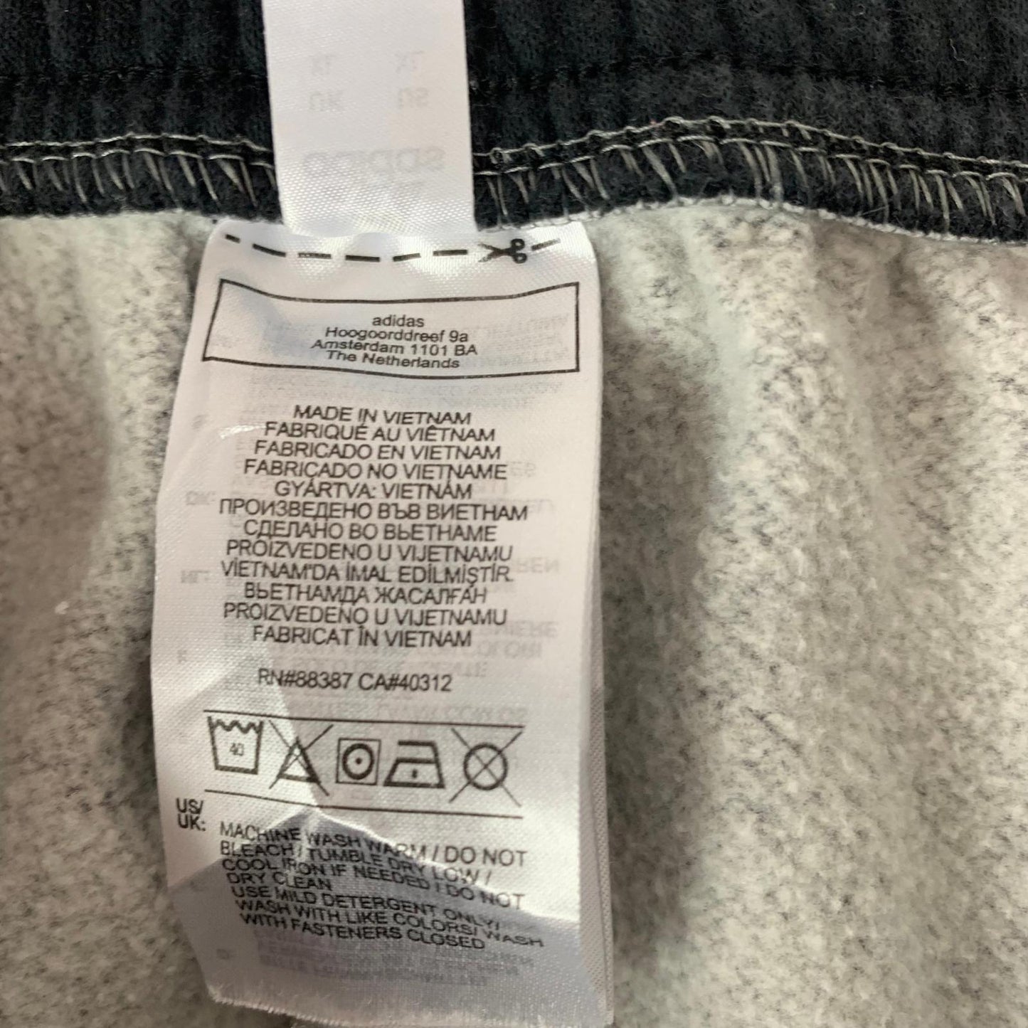 Adidas Activewear Trousers Jogger Style Grey Mens XL