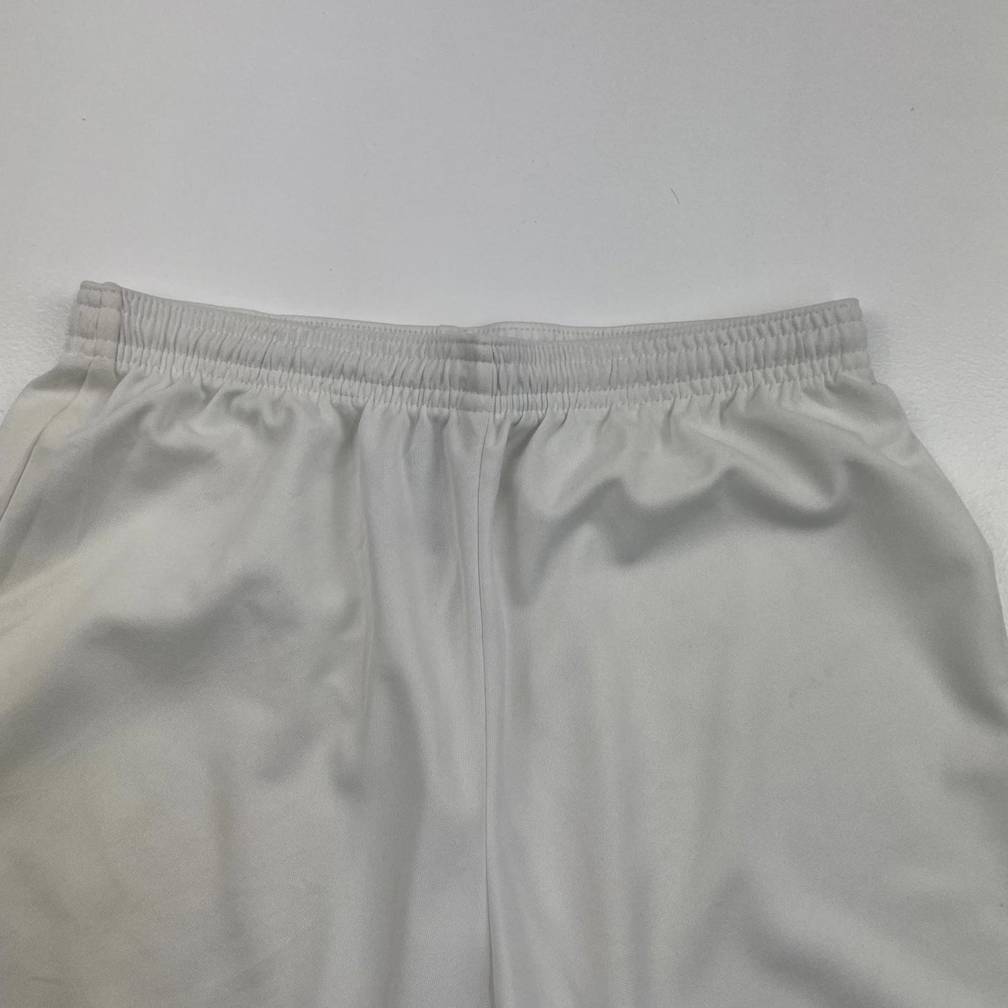ADIDAS Climalite Athletic Shorts Lightweight Elastic Waist White Boys 13-14