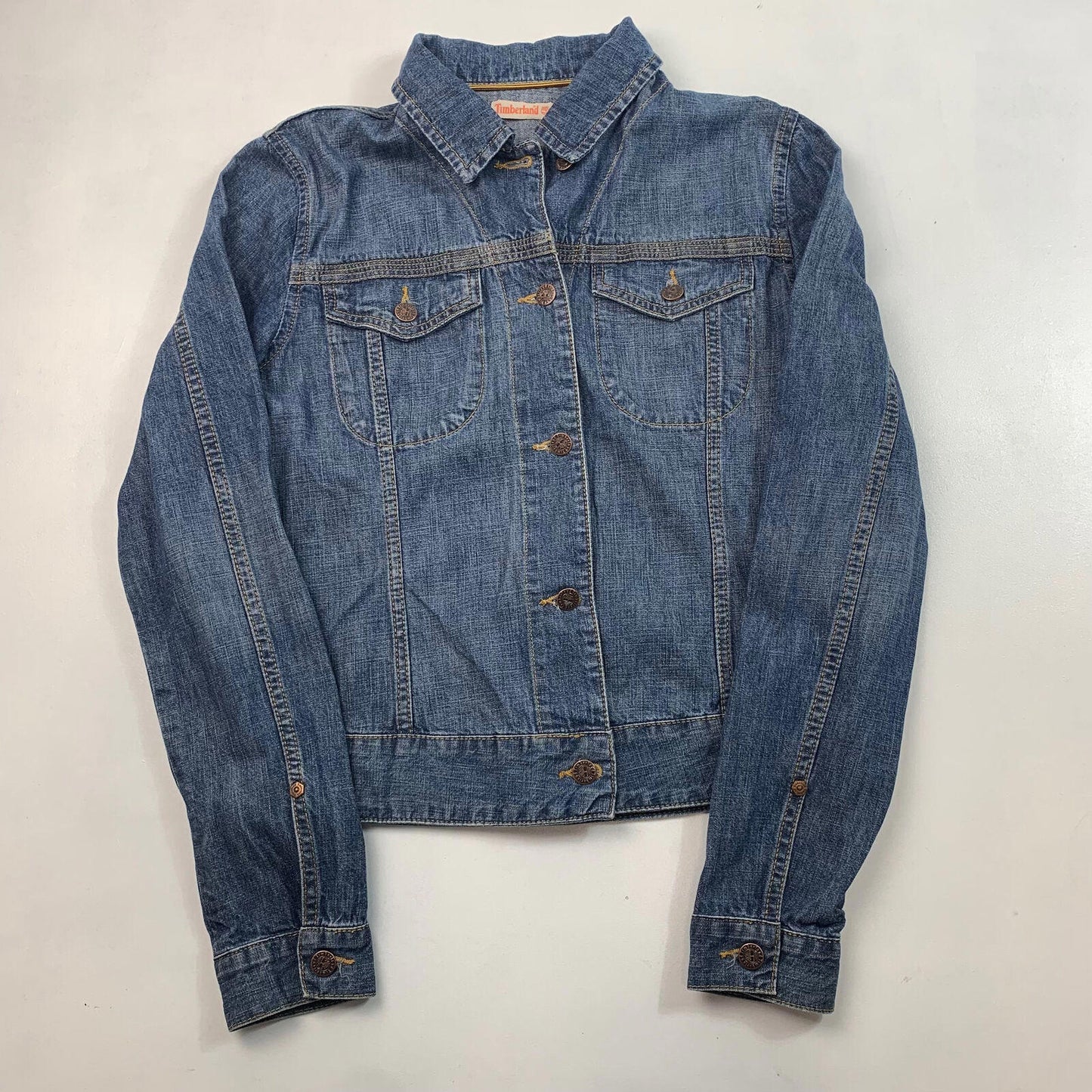 Womens TIMBERLAND Trucker Denim Jacket / Large / Blue