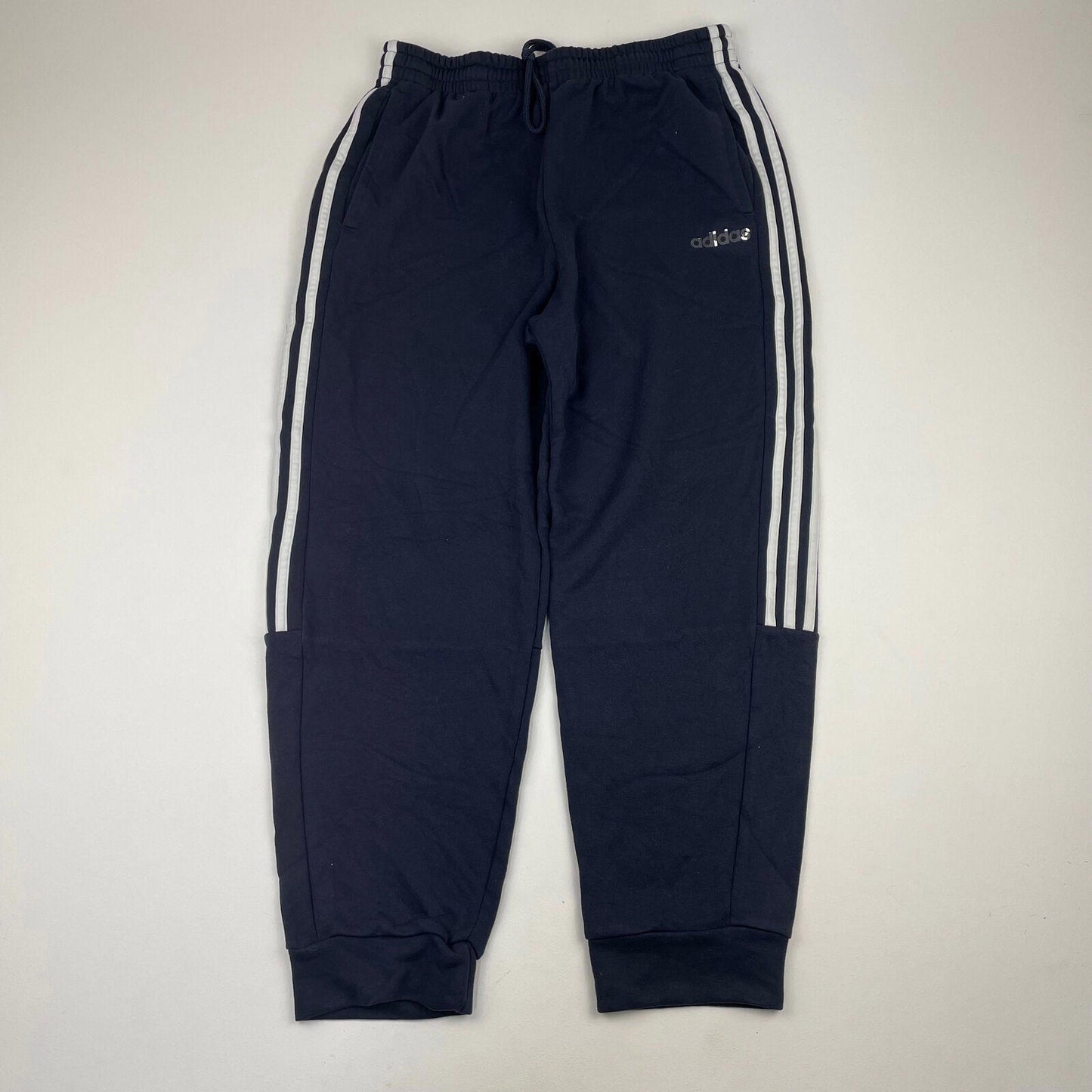 Men’s Blue ADIDAS 3 Stripe Joggers , Size Large
