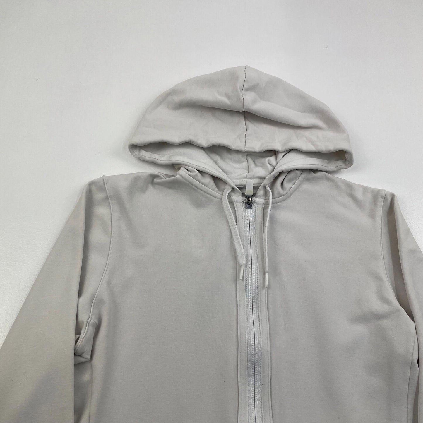 Women’s NIKE White Full Zip Nike-Fit Hoodie , Size M