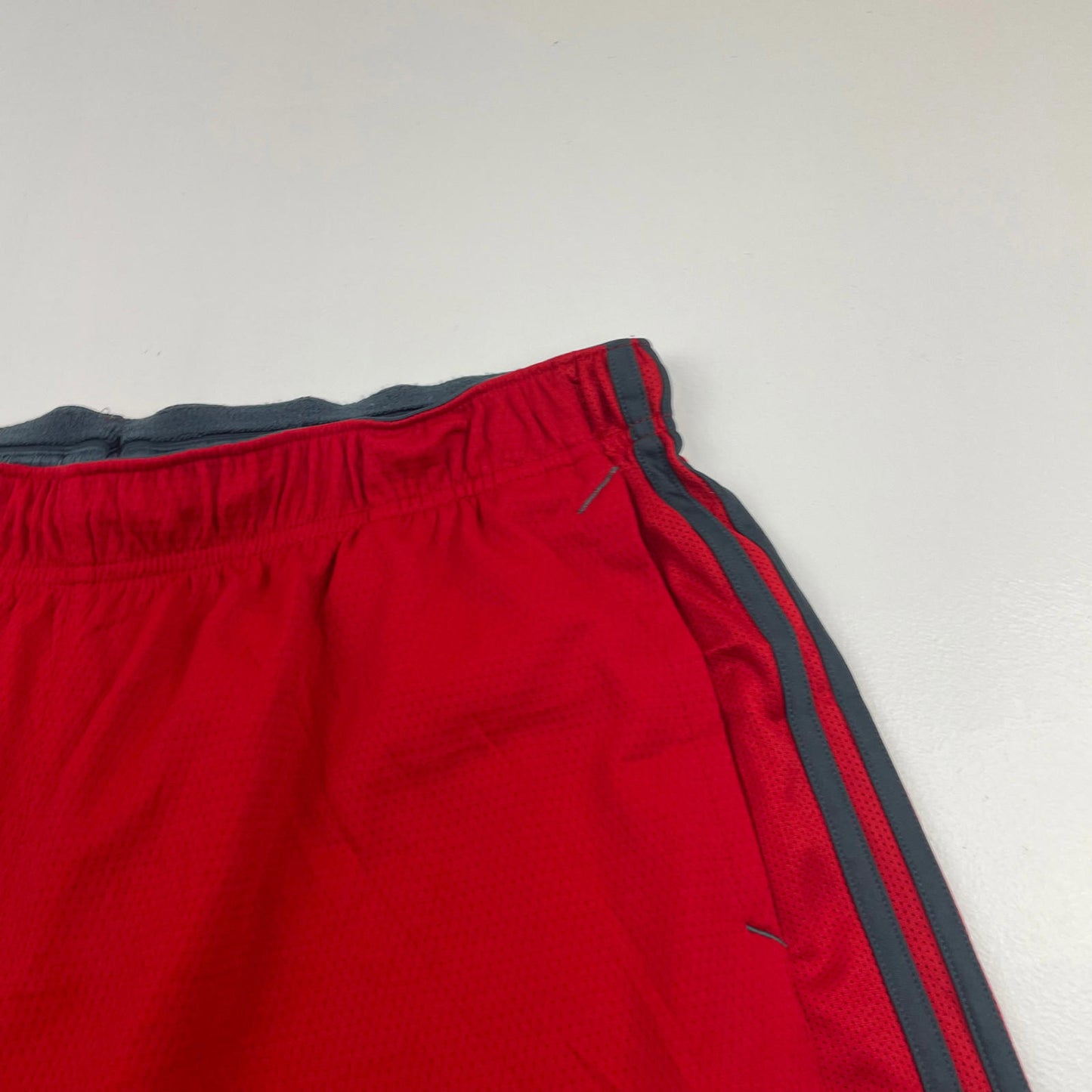 Men’s ADIDAS Red & Grey Athletic Sport Shorts , Size XL