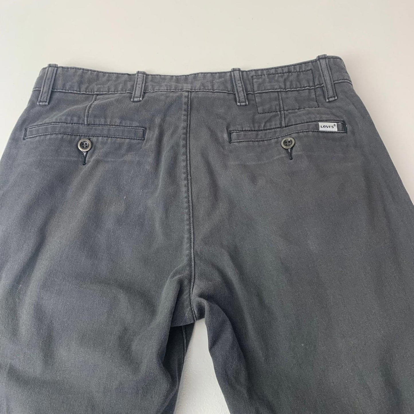 Levi's Chino Trousers Casual Style Dark Grey Mens Label 29x30