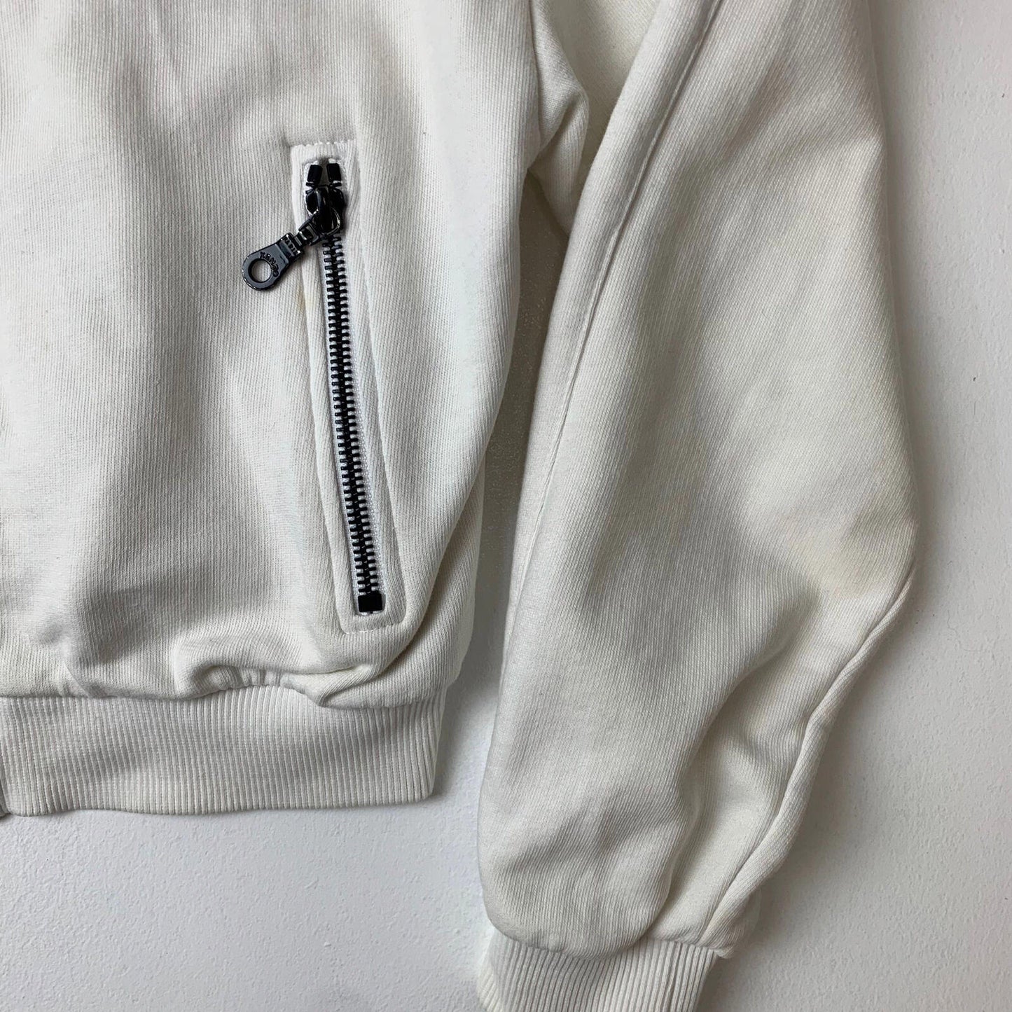 Women’s KENZO PARIS Hoodie / White / Small / Embroidered Spellout / Zip Pockets