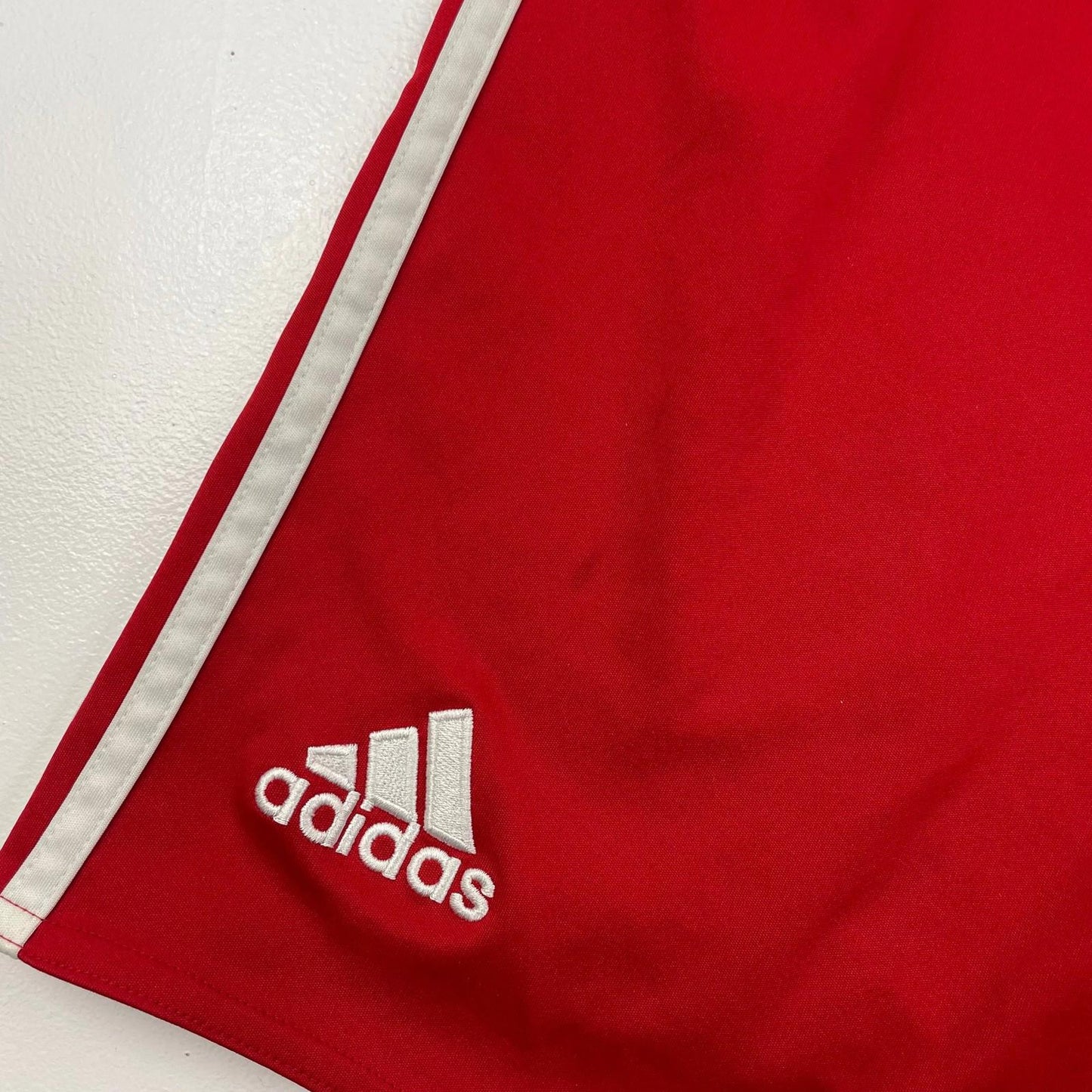 ADIDAS Liverpool Football Shorts Red Mens UK Size 38