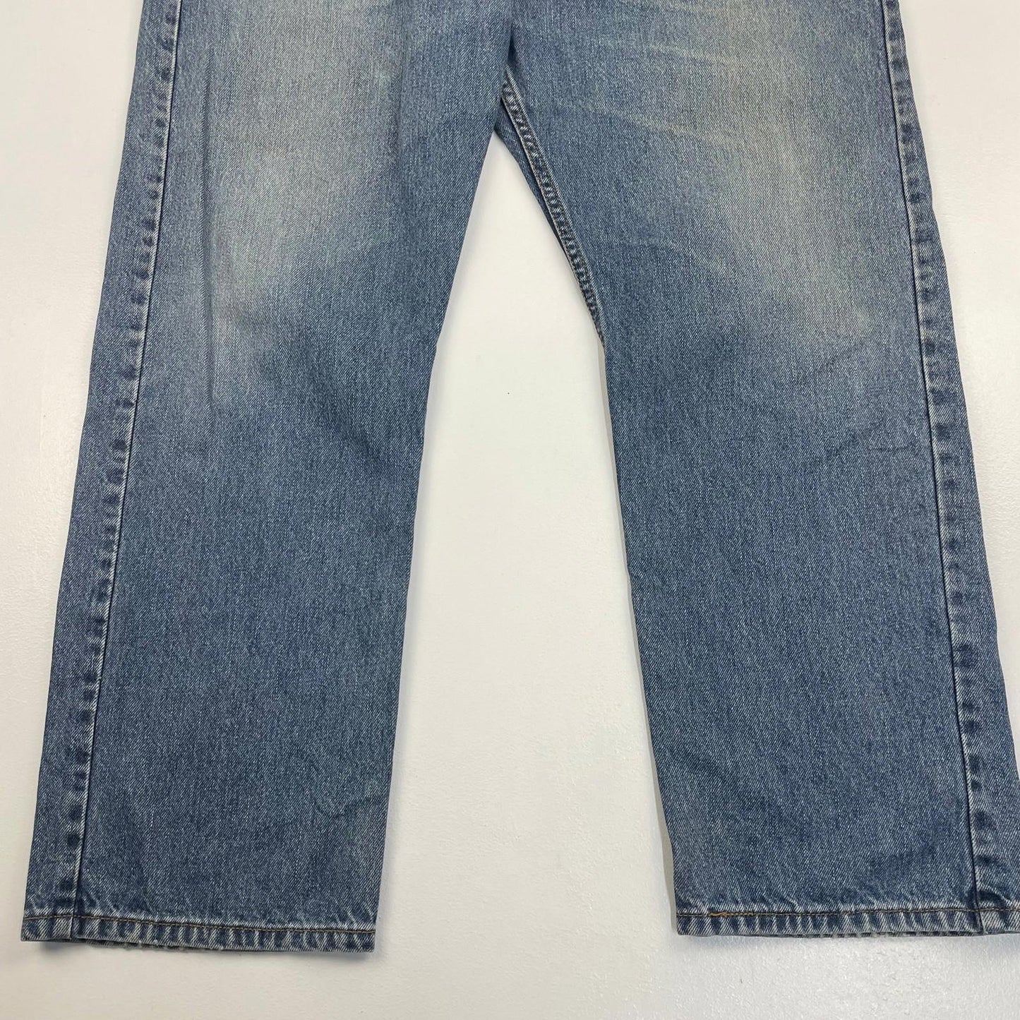 LEVI'S 505 Jeans Regular Straight Mid Wash 90s Denim Trousers Mens W38 L29