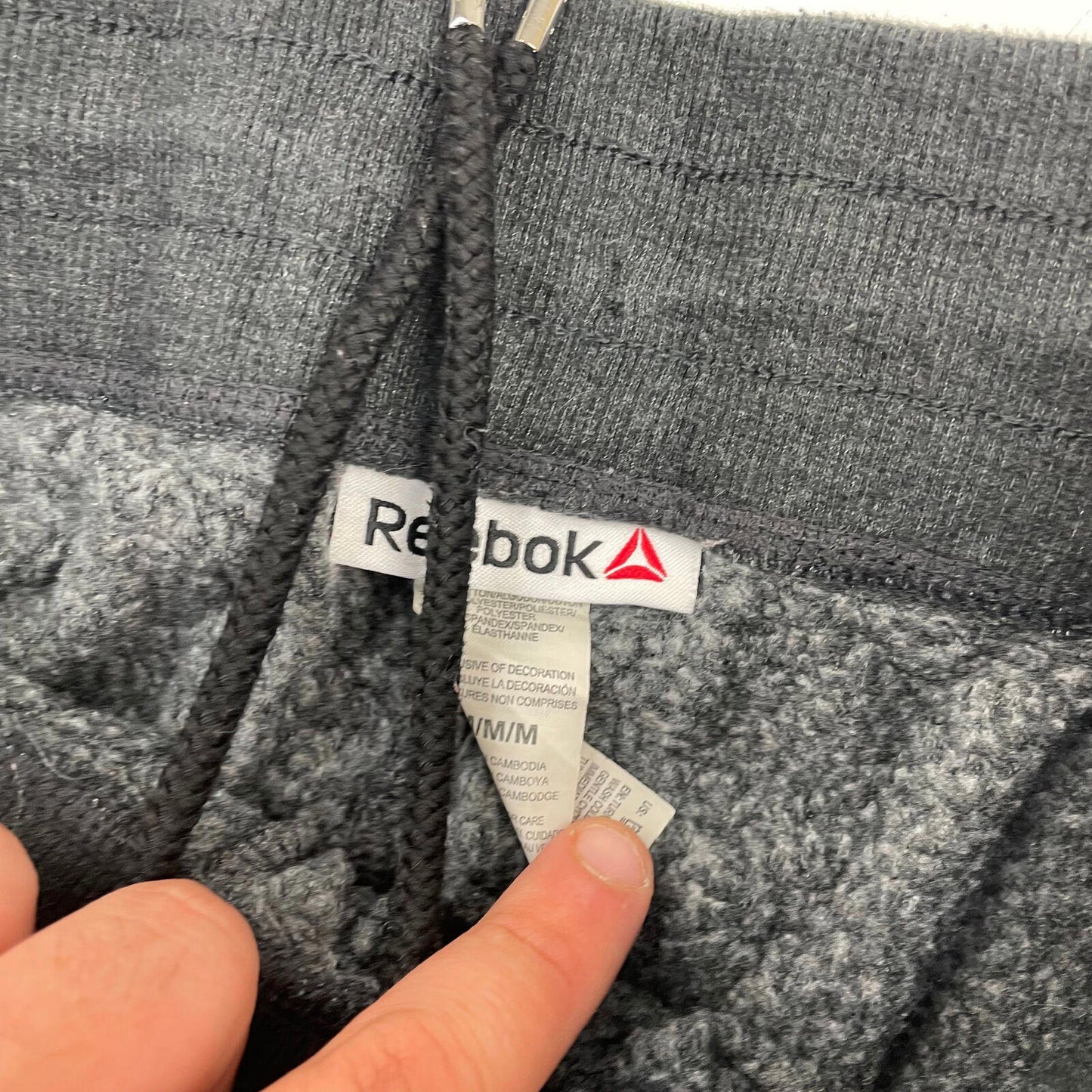 Women’s REEBOK Cropped Grey Joggers , Size M