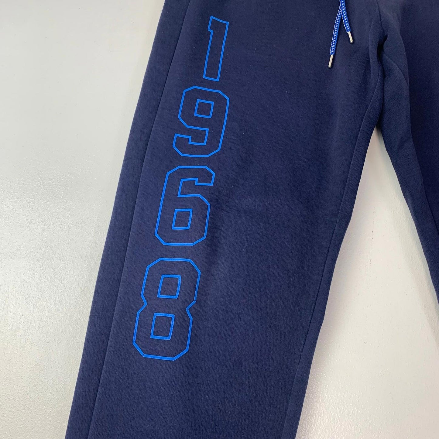 Puma Jogger Sweatpants Athletic Navy Blue Mens Large 1968 Graphic