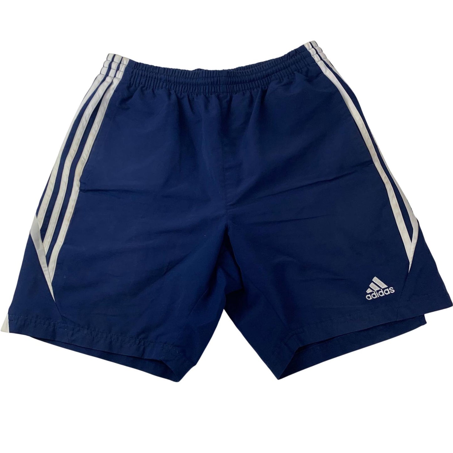 ADIDAS Boys Athletic Shorts Classic Blue Striped Sports UK 15-16Y