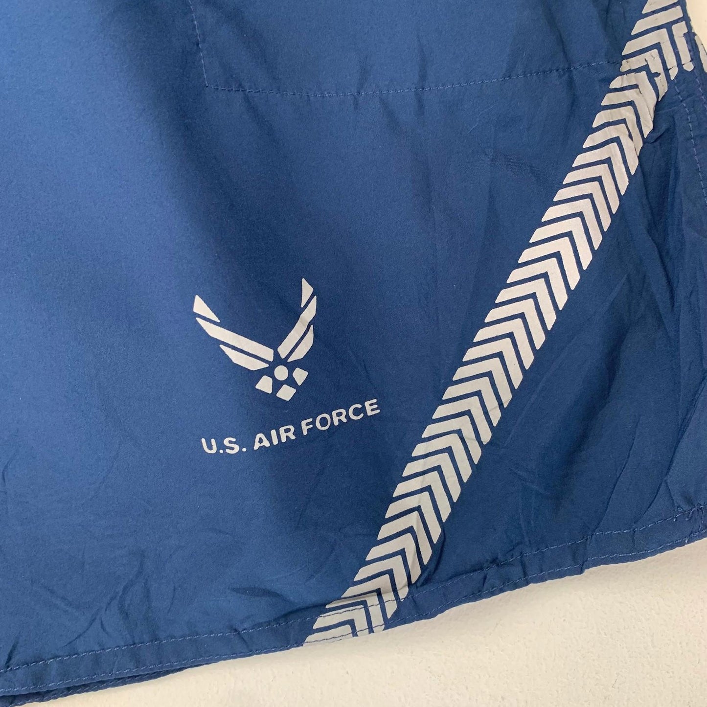 U.S. Air Force Athletic Training Shorts Blue Reflective Mens Size Small