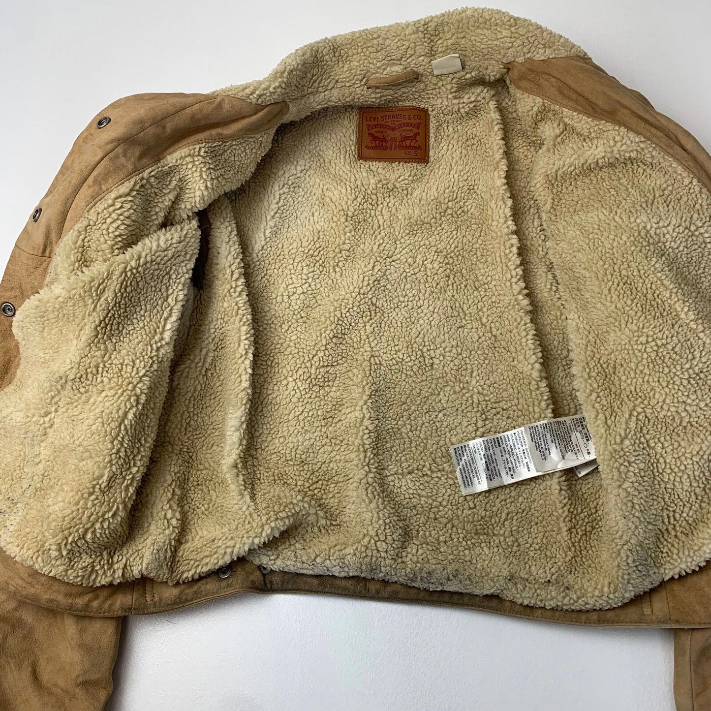 Women’s LEVIS Suede Sherpa Jacket / Small