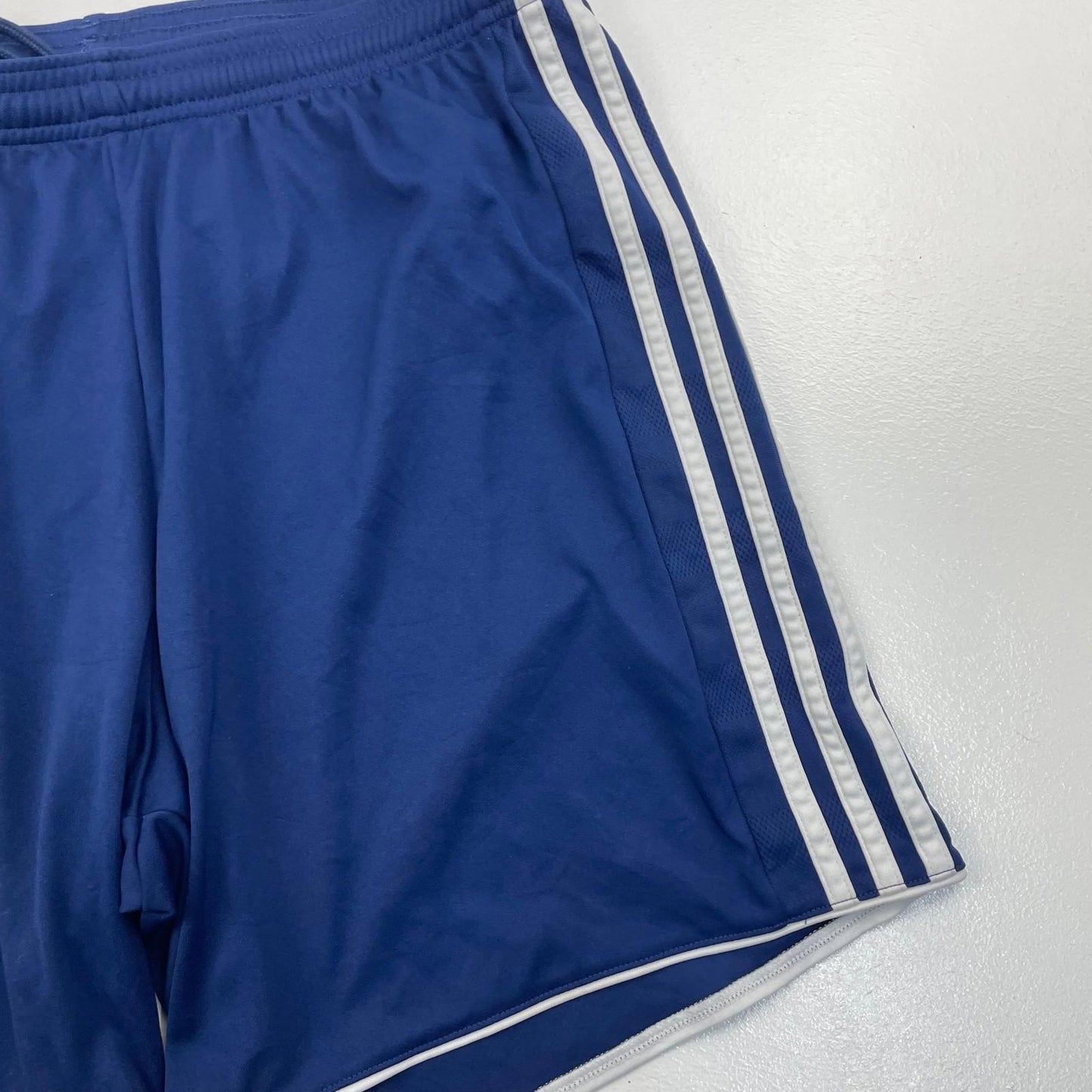 Adidas Climacool Activewear Shorts Blue Drawstring Elastic Waist Mens L