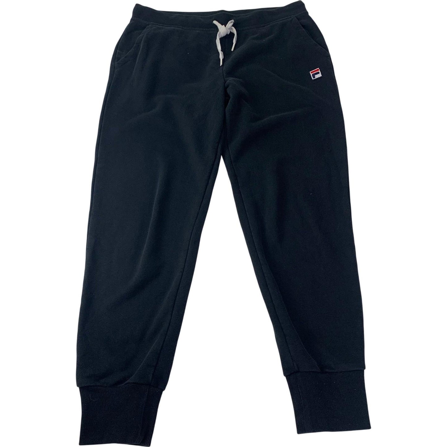 FILA Sweatpants Jogger Style Black Comfort Elastic Waist Womens L UK