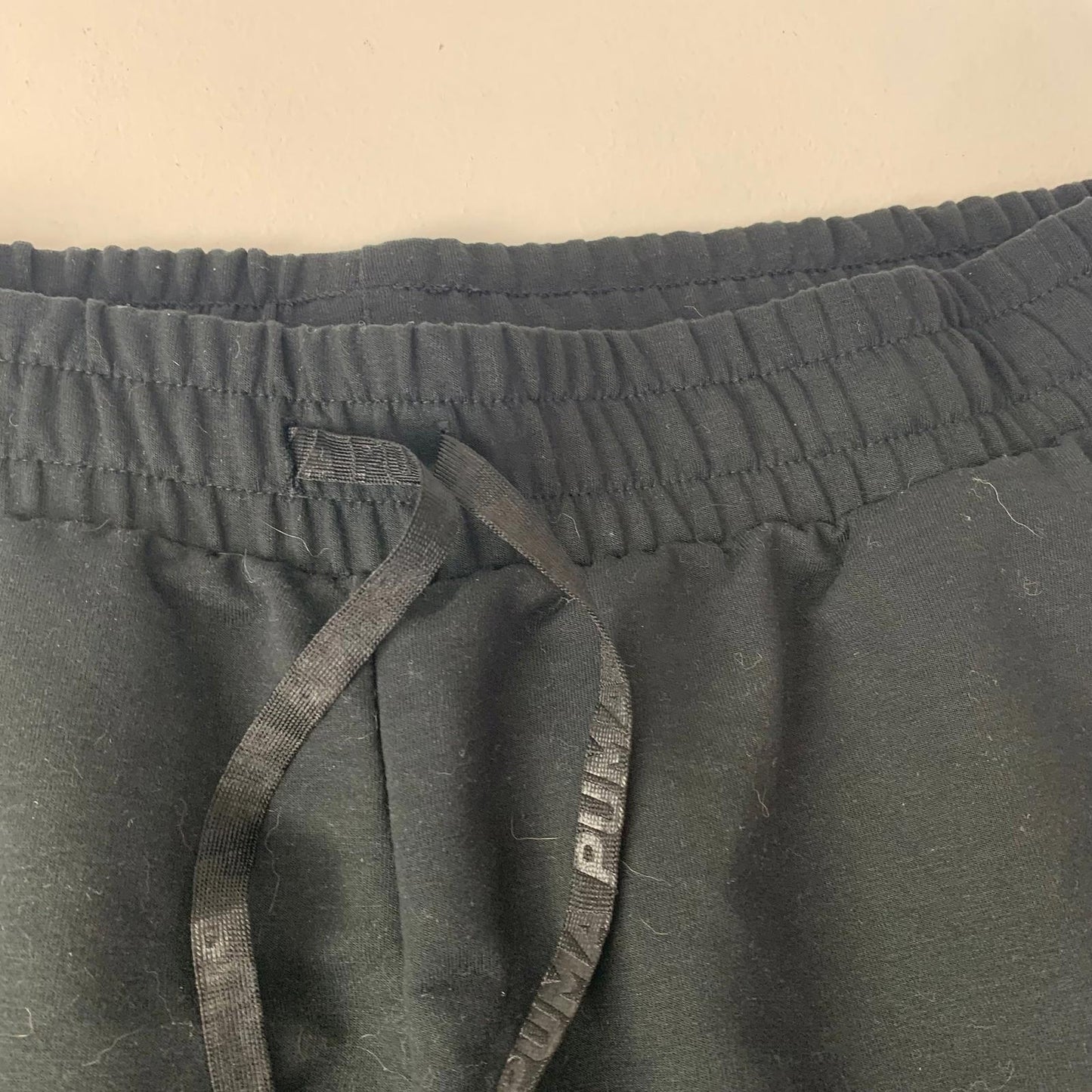 Puma Jogger Sweatpants Elastic Waist Black Women's L