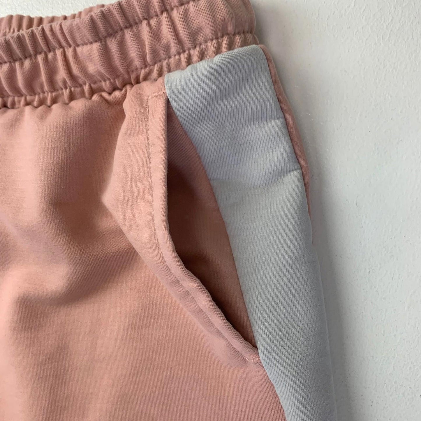 Puma Women's Athletic Relaxed Shorts Pink Grey Drawstring XL