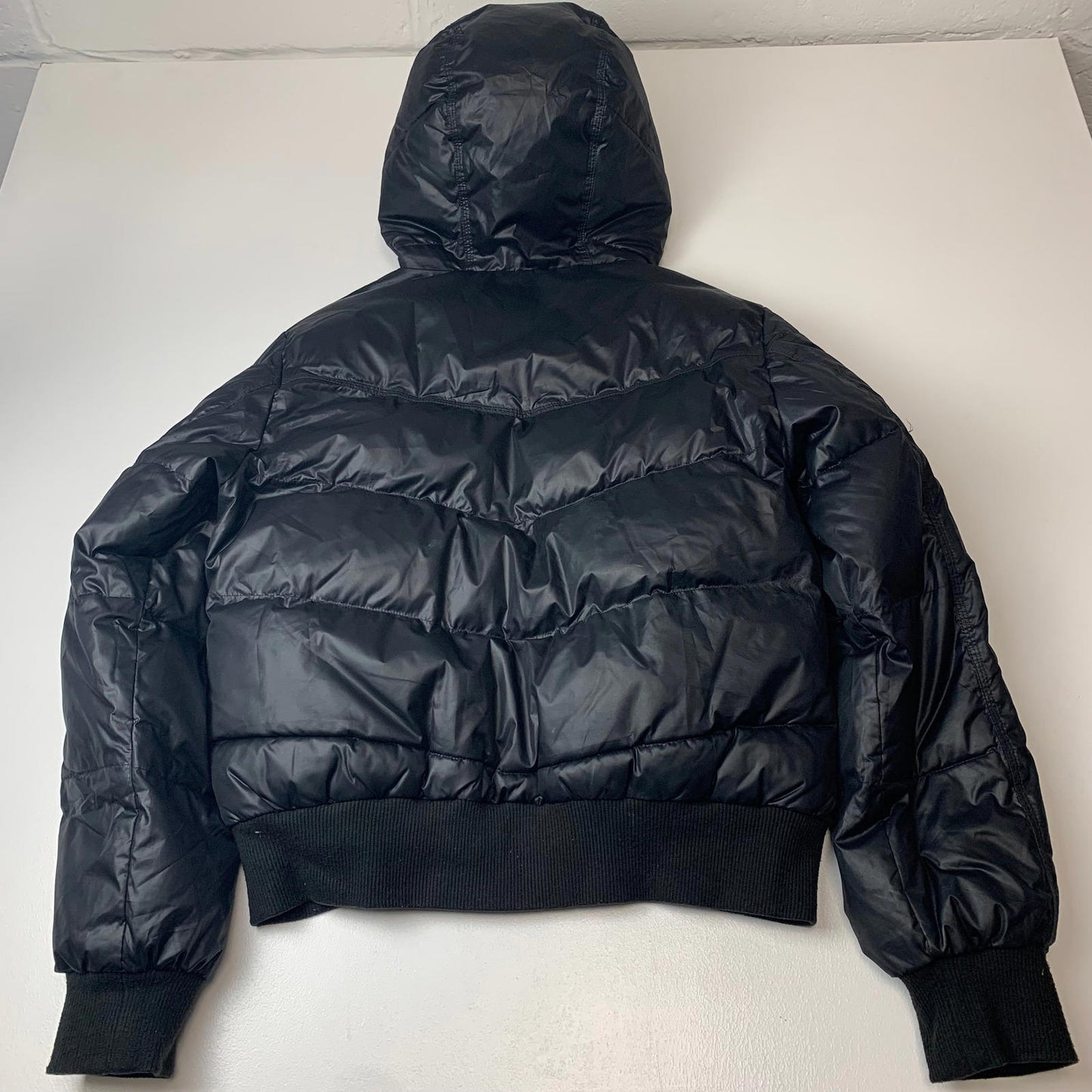Mens LEE Puffer Jacket / Black / Medium / Bomber Style /Hood