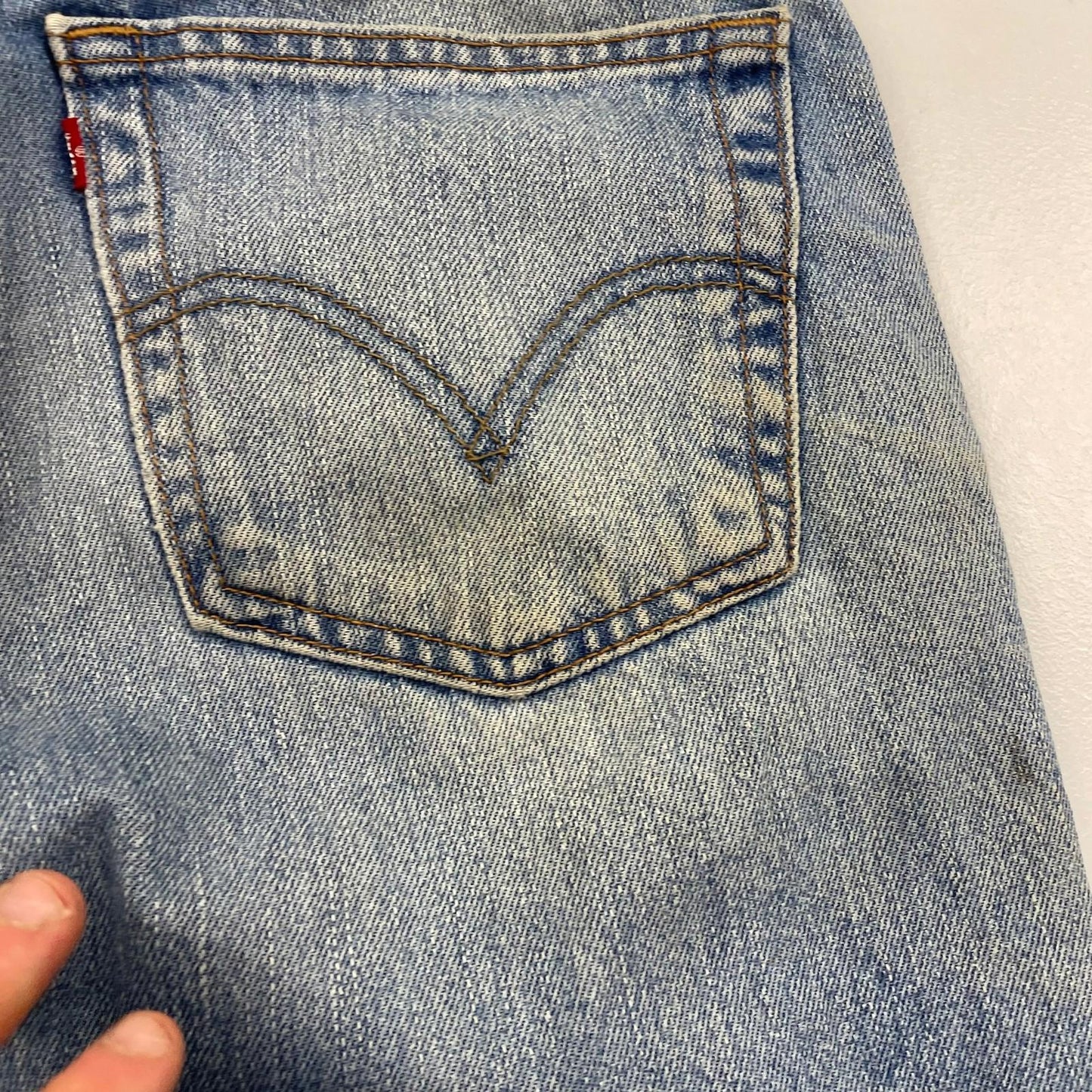 Levi's 516 Jeans Straight Leg Vintage Wash Blue Denim Mens W34 L34