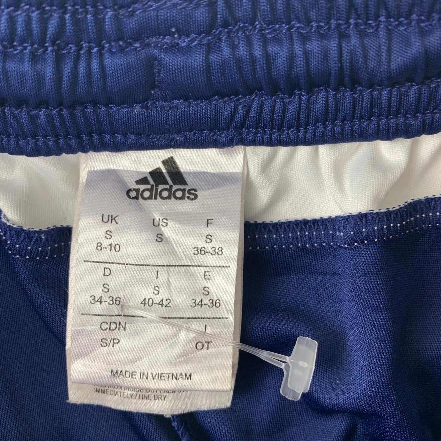 Adidas Climalite Shorts Blue Three Stripe Design Womens UK 8-10