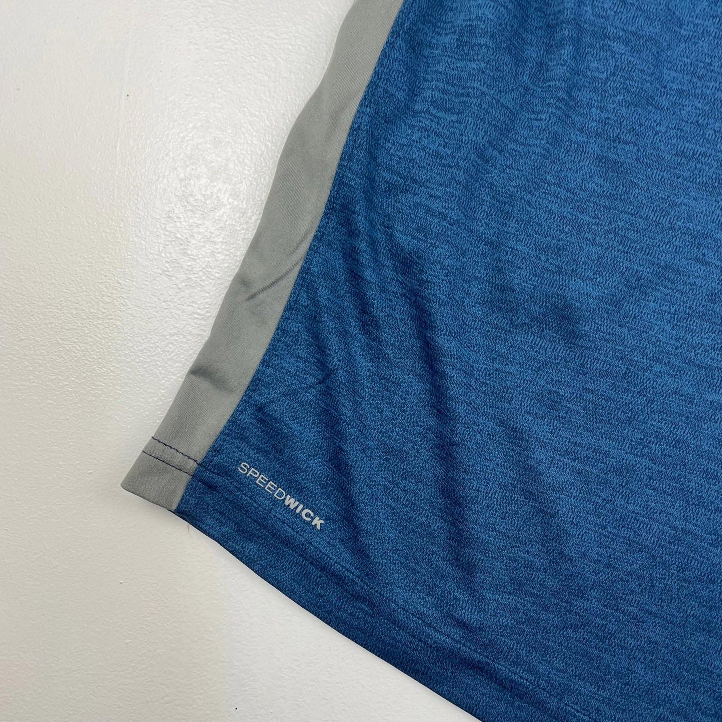 REEBOK Speedwick Athletic Shorts Blue Sweat Mens Large