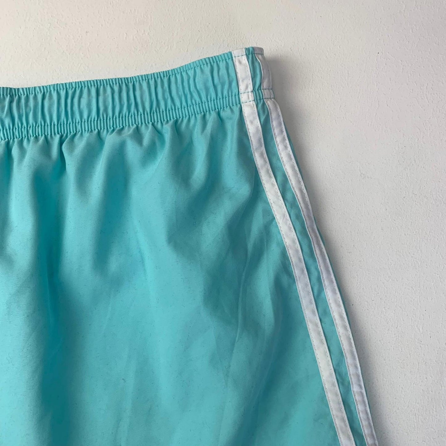 Adidas Women's Activewear Shorts Turquoise Drawstring UK 18