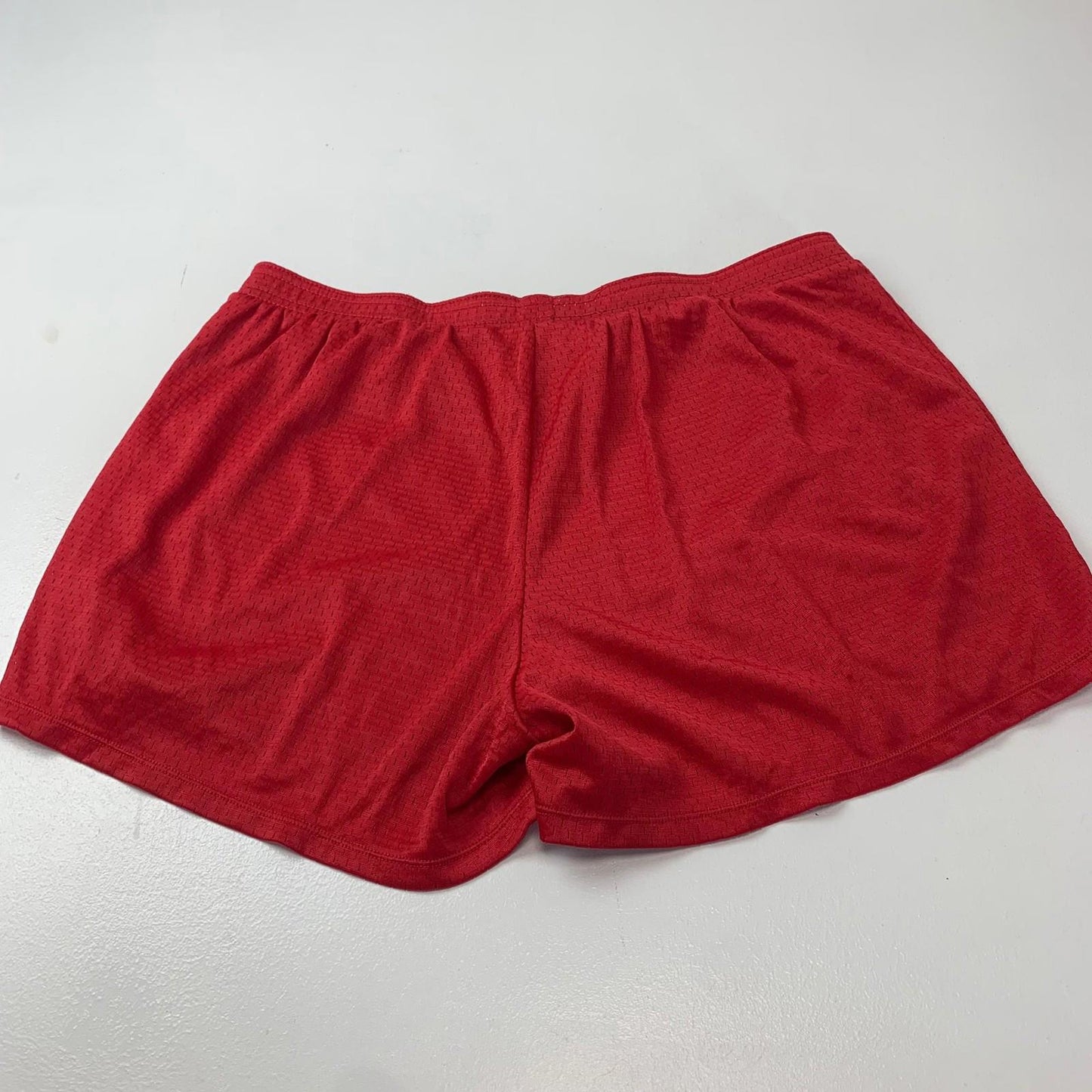 CHAMPION Athletic Shorts Mesh Red Sporty Casual Womens L