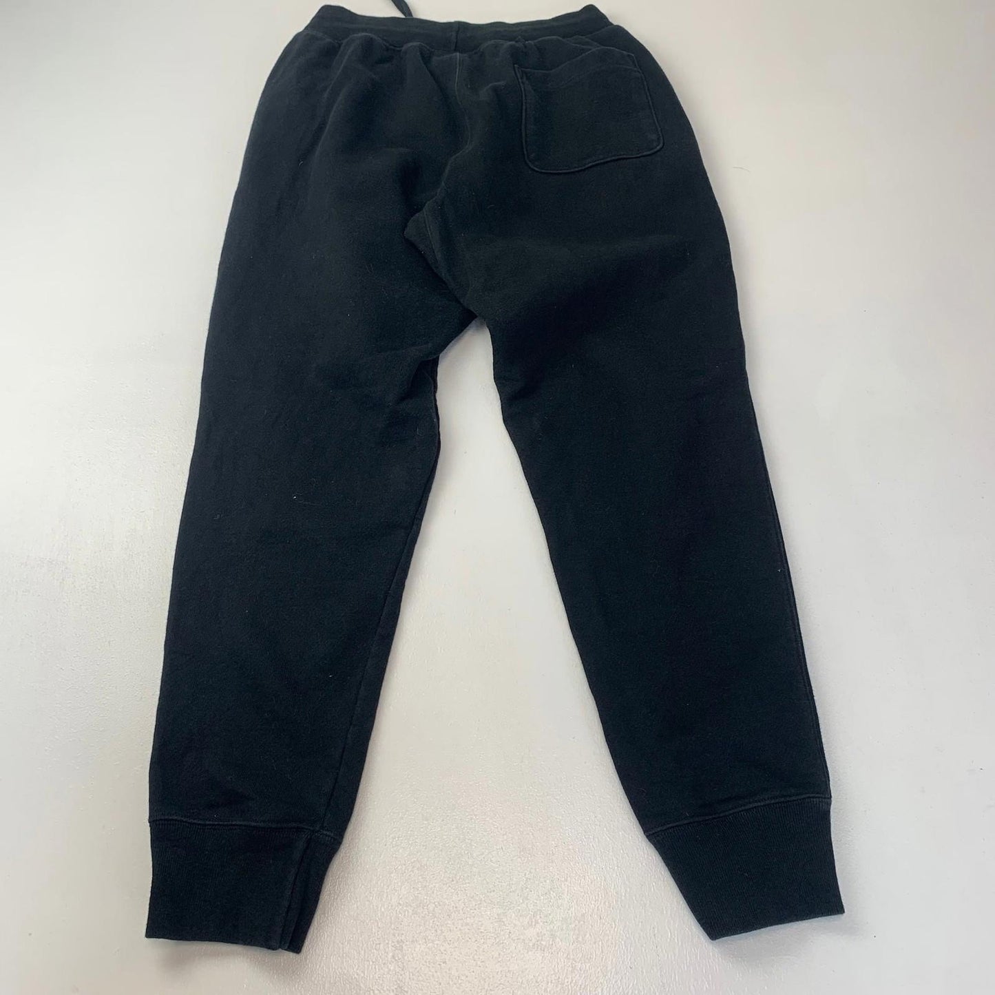 Champion Reverse Weave Joggers Black Logo Cuffed Sweatpants Mens Medium