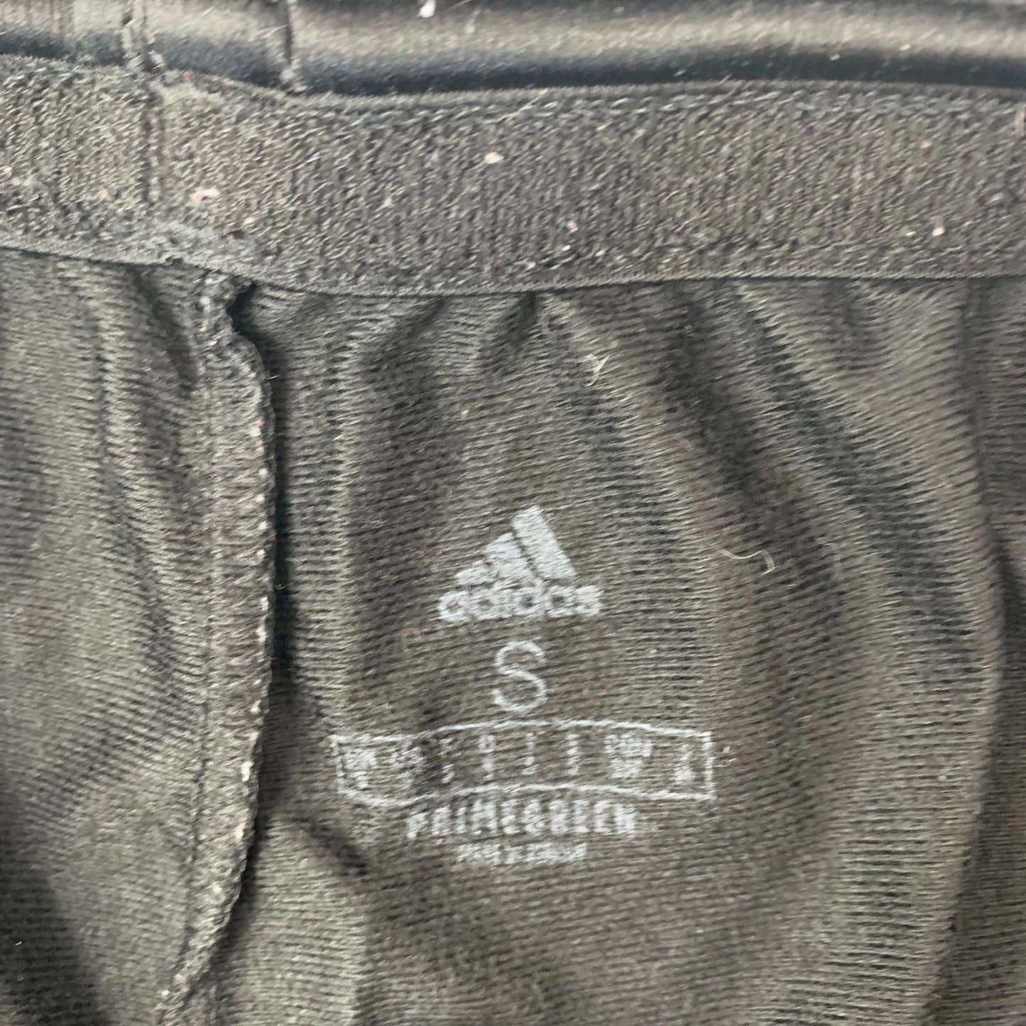 ADIDAS Athletic Shorts Classic 3-Stripes Black Lightweight Men's S