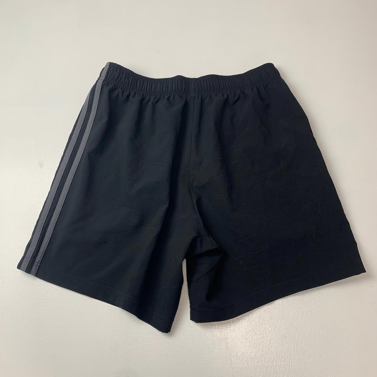 ADIDAS Shorts Athletic Black Stripe Design Mens S