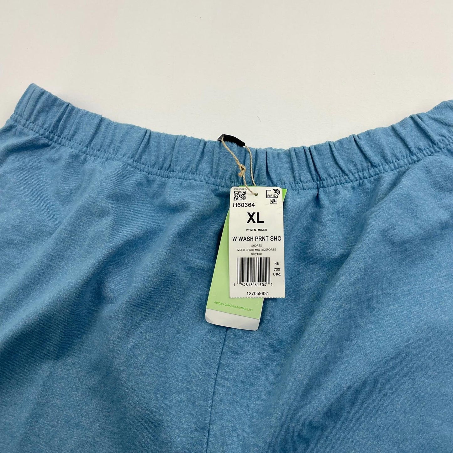 Adidas Activewear Shorts Blue Elastic Waist Women's XL
