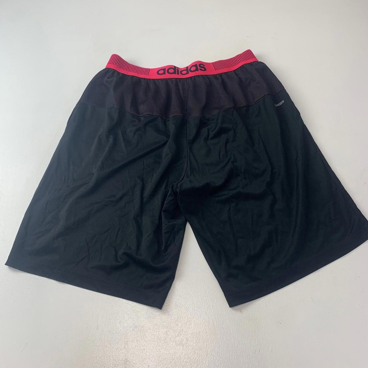 Adidas Climalite Black Athletic Sports Shorts Elastic Waist Mens Large