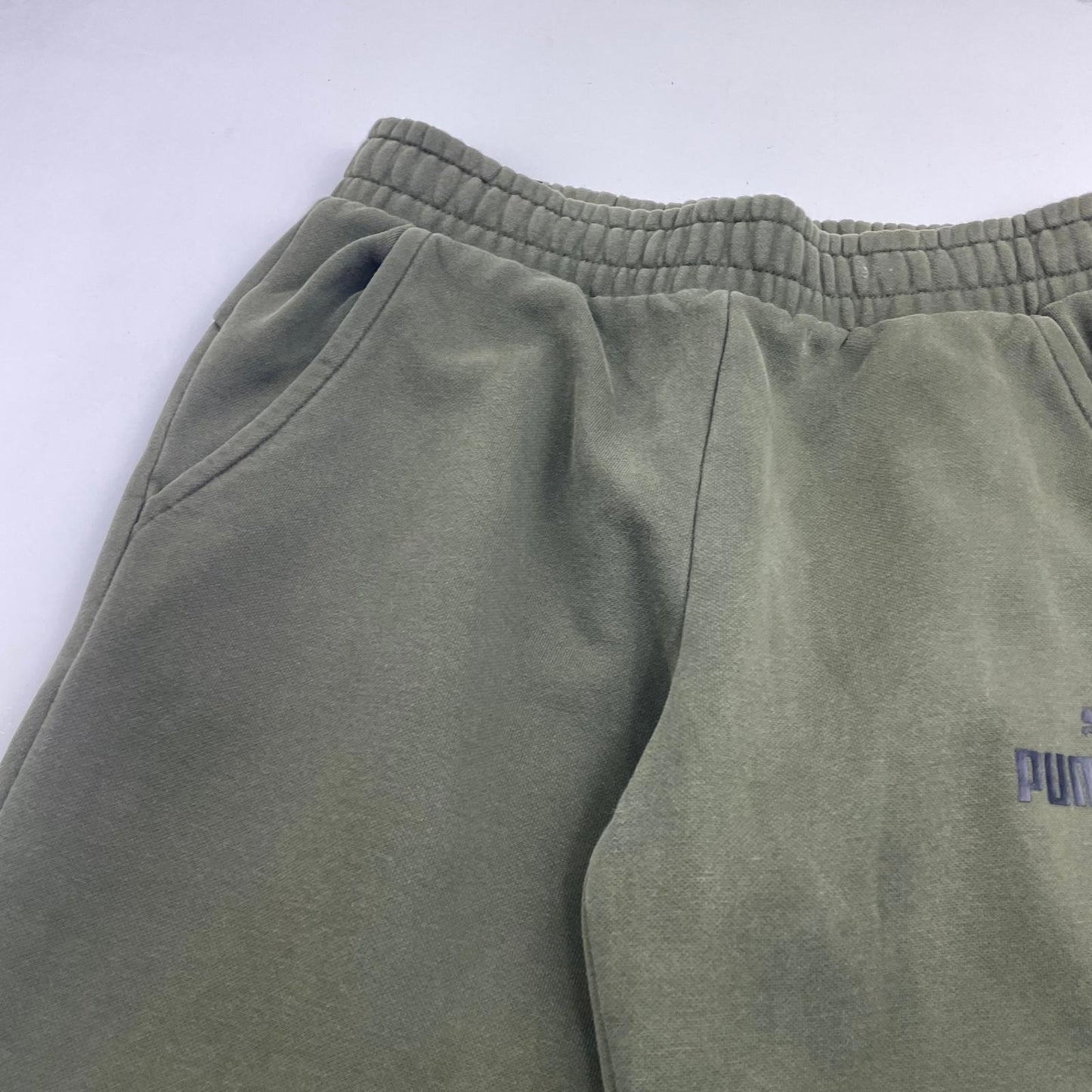 Puma Jogger Sweatpants Casual Olive Green Mens Small S