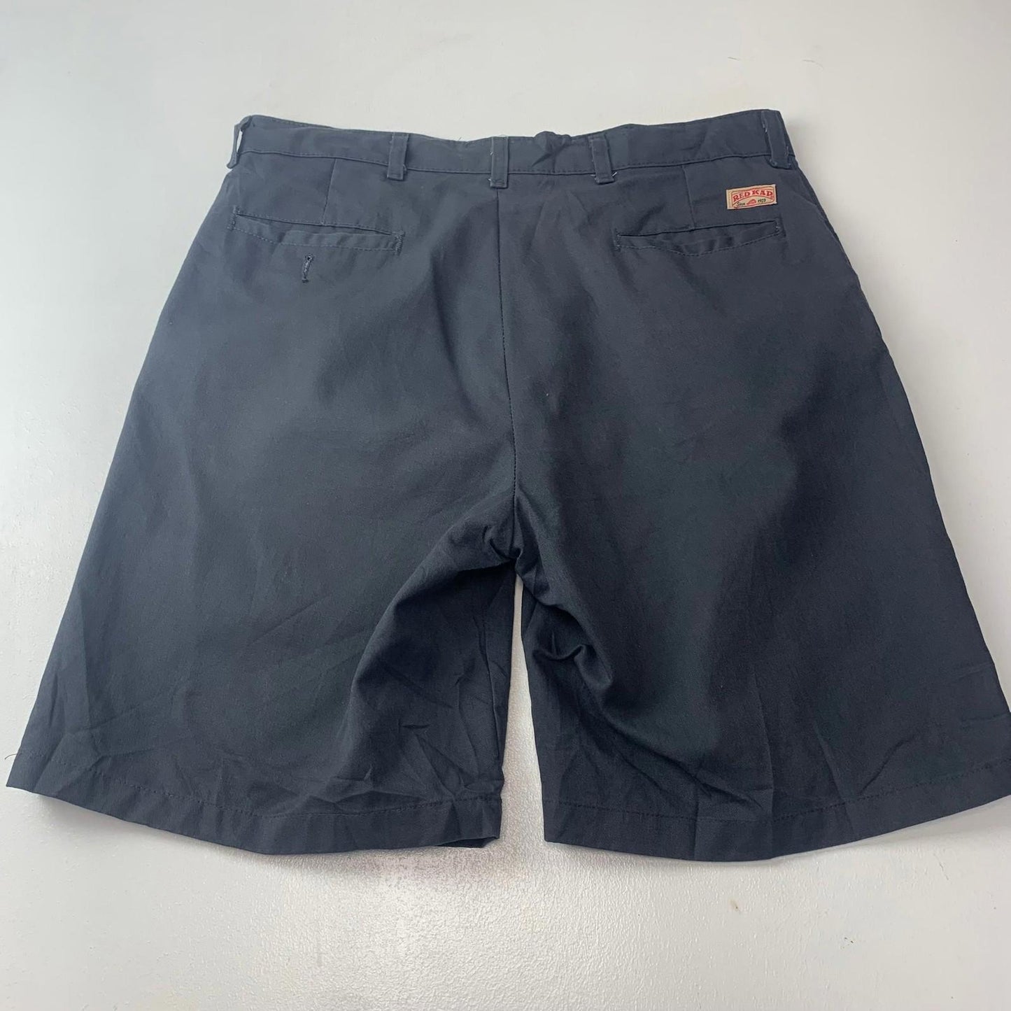 Red Kap Work Shorts Classic Fit Black Chino Mens Size 36