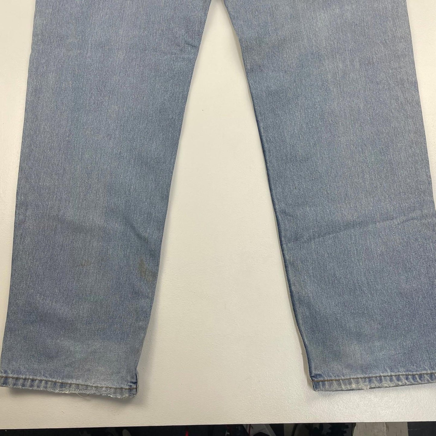 LEVI'S 550 Relaxed Fit Straight Leg Denim Light Wash Jeans Mens W38 L34