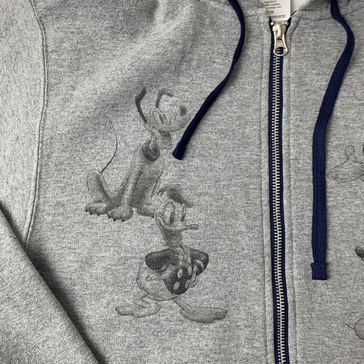 Women’s Disney Hoodie / Grey / Small / Full Zip