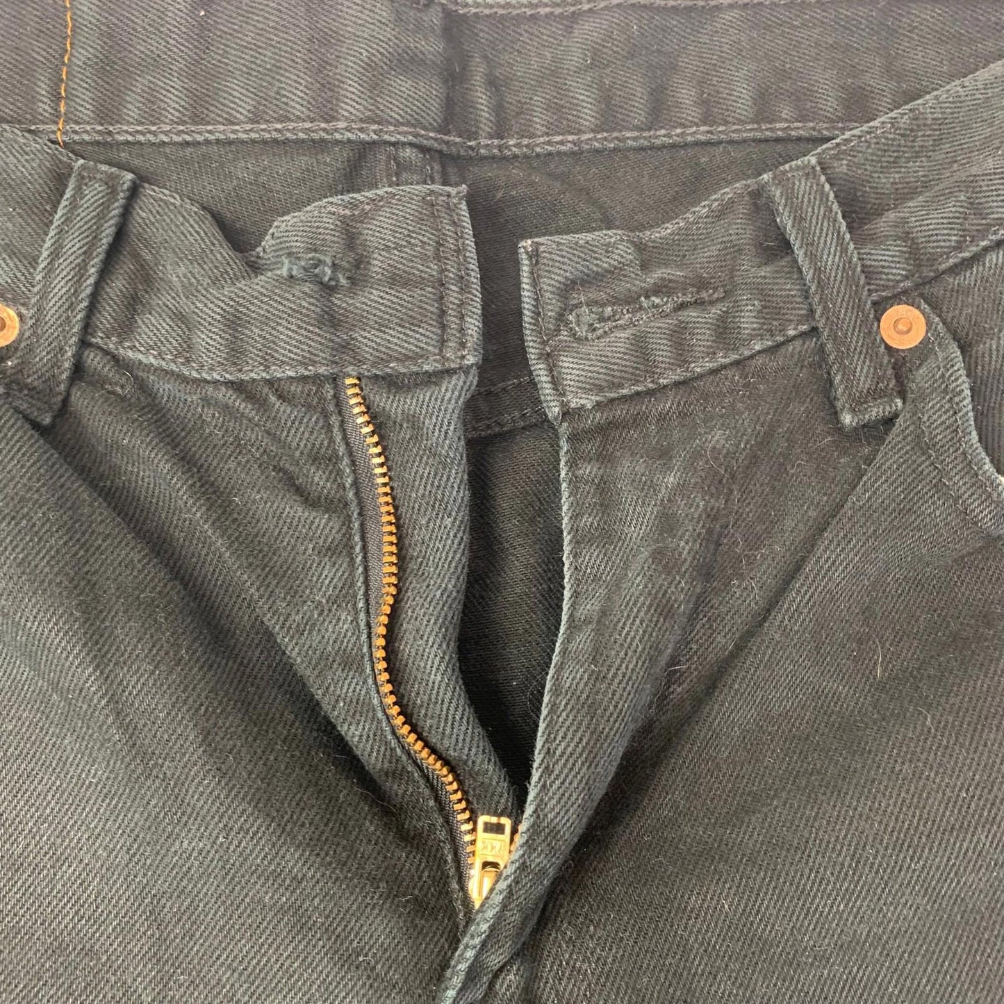 LEVI'S Jeans Straight Leg Classic Black Denim Men's W32 L30
