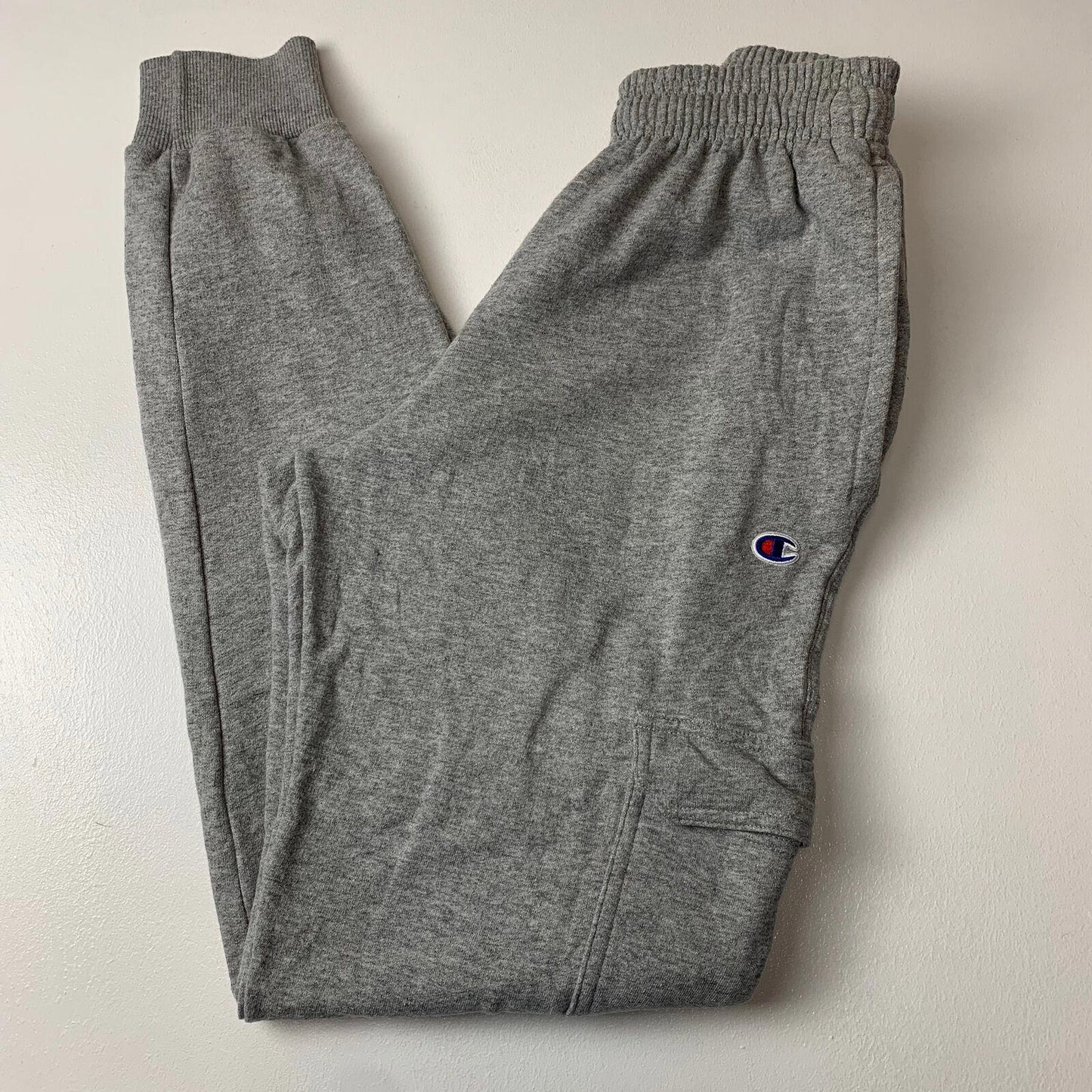 Men’s CHAMPION Cargo Jogging Bottoms / Grey / Small / Joggers