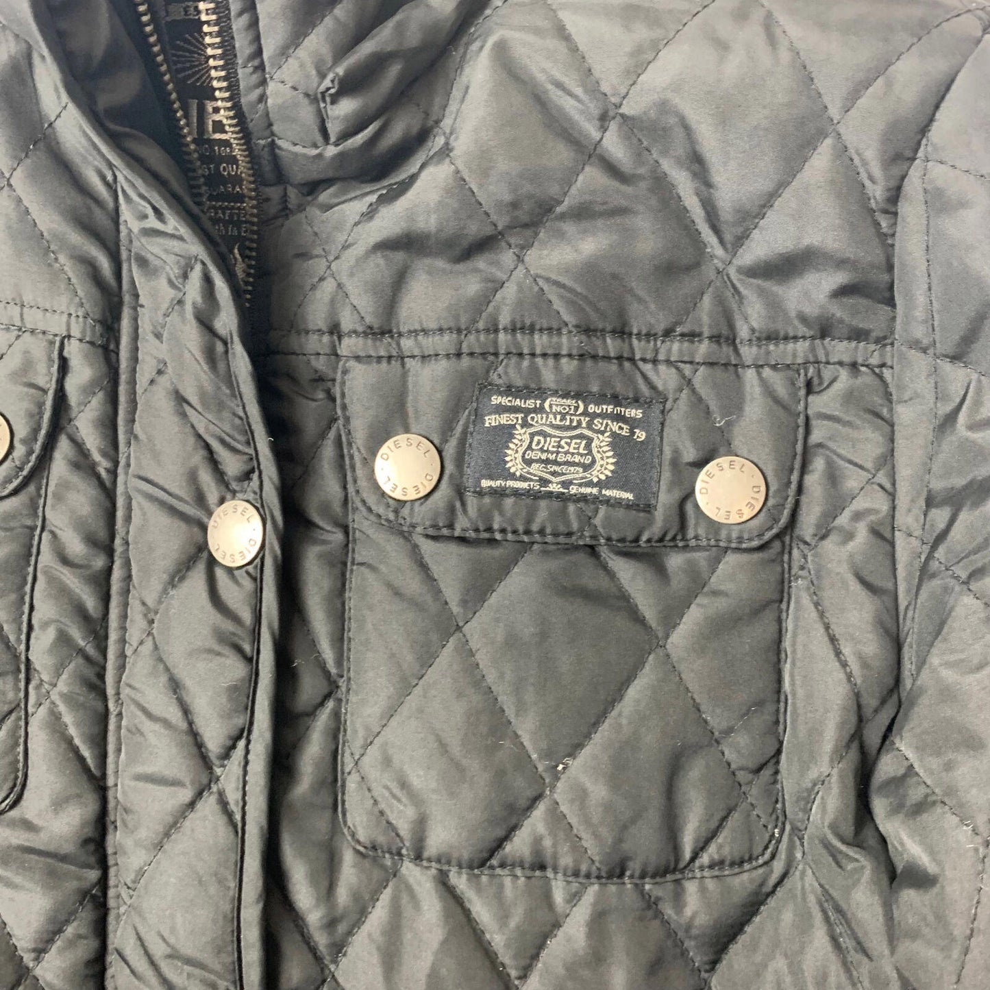 Women’s DIESEL Quilted Country Jacket / Black / Medium