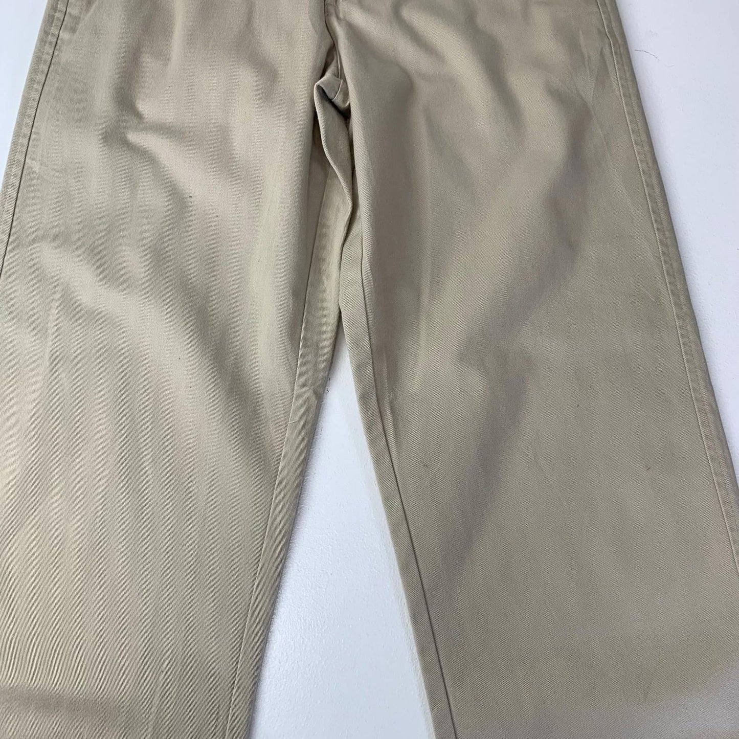 Tommy Hilfiger Boys Trousers Beige Slim Fit Button Fly Casual Style Size 18yr