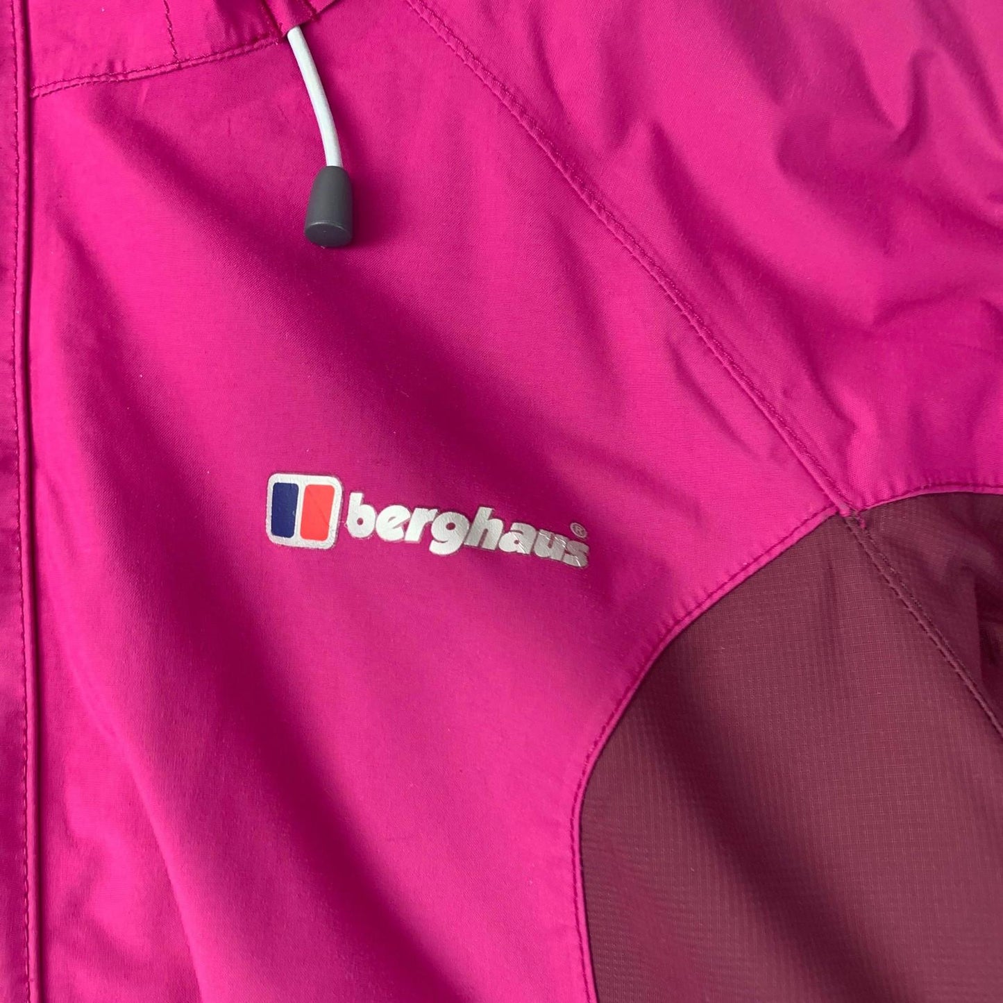 Berghaus Waterproof Jacket AQ2 Fleece Lined Hooded Pink Womens UK 10
