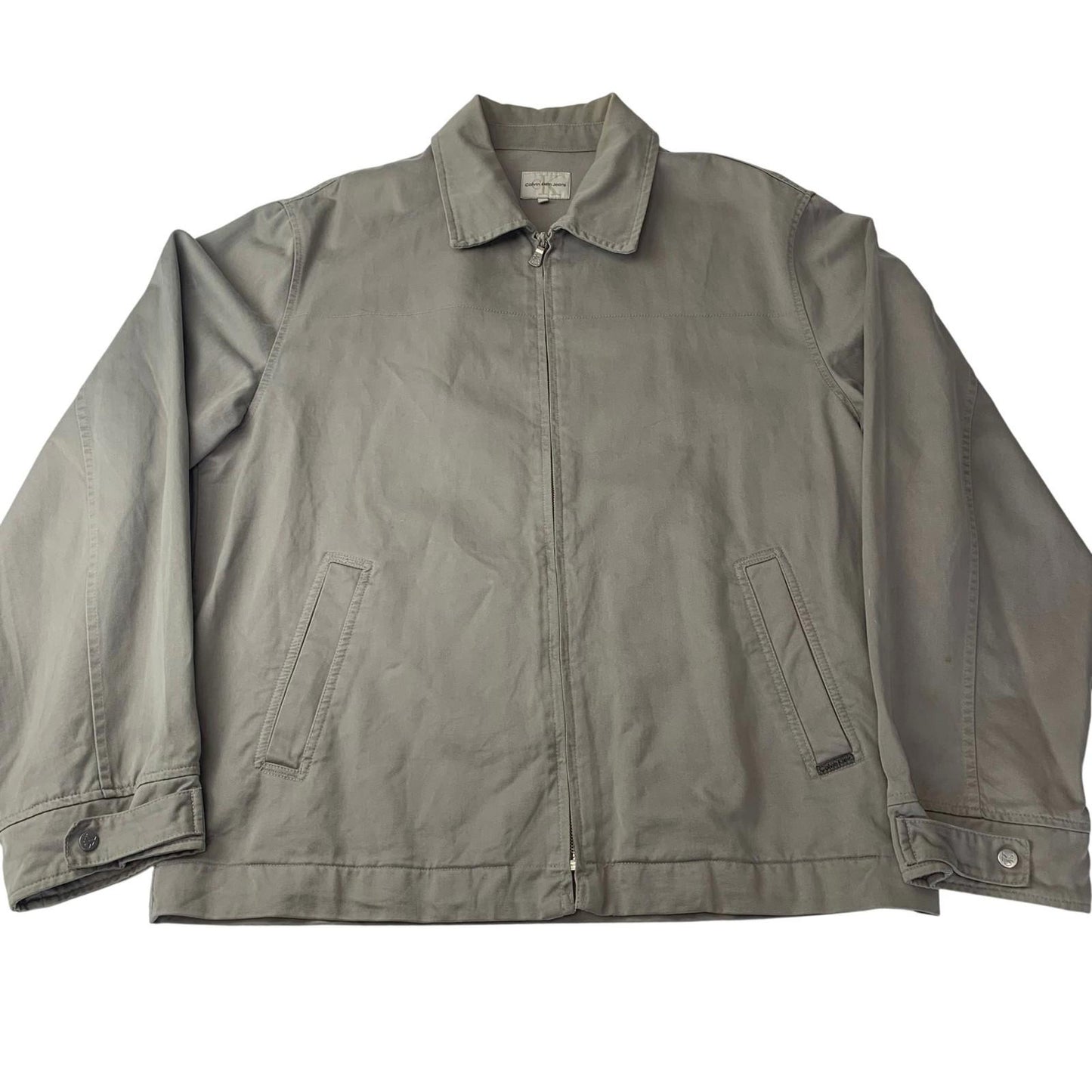 Calvin Klein Jeans Harrington Jacket Casual Green Mens XL