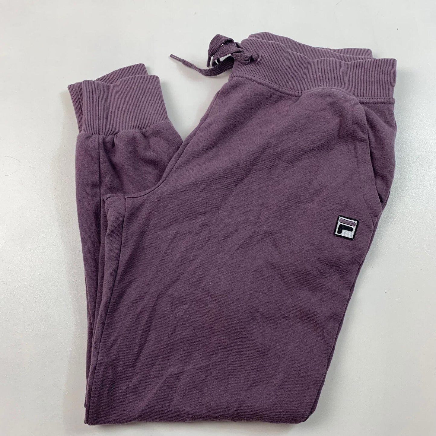 Women’s FILA Joggers / Lilac / Medium / Classic Fit / Cuffed Ankles