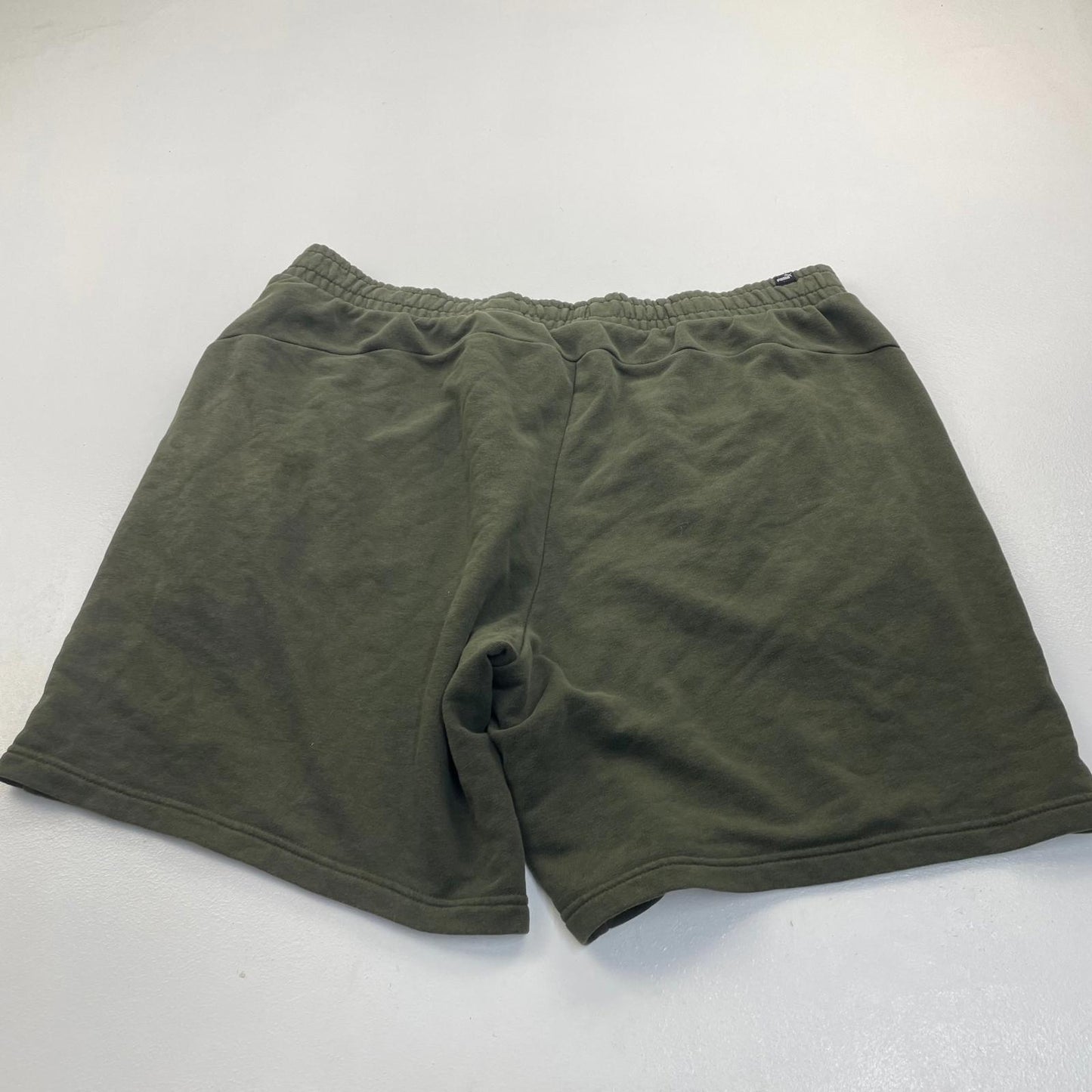 Puma Sweat Shorts Elastic Waist Green Casual Mens XXL