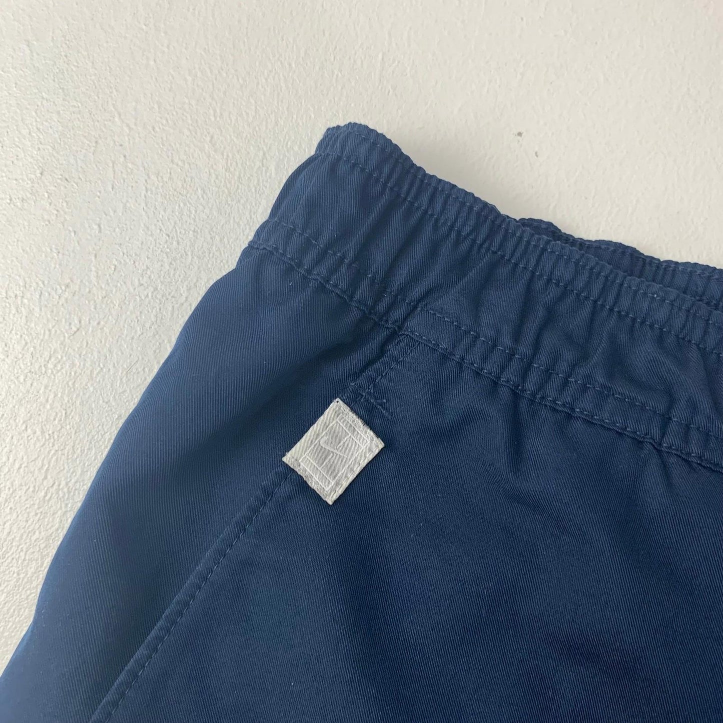 Nike Activewear Shorts Elastic Waist Vintage 90s Navy Mens S