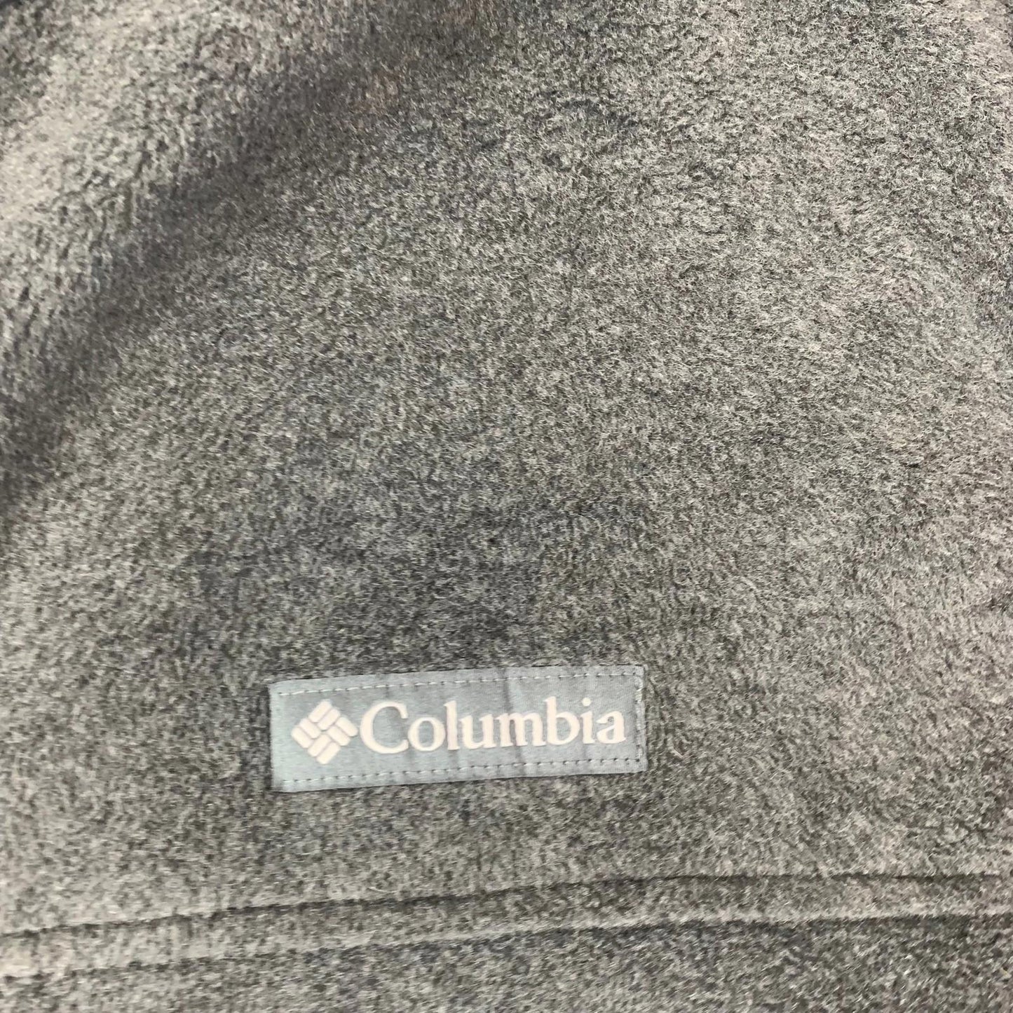 Columbia Fleece Jacket Full Zip Softshell Grey Mens XL