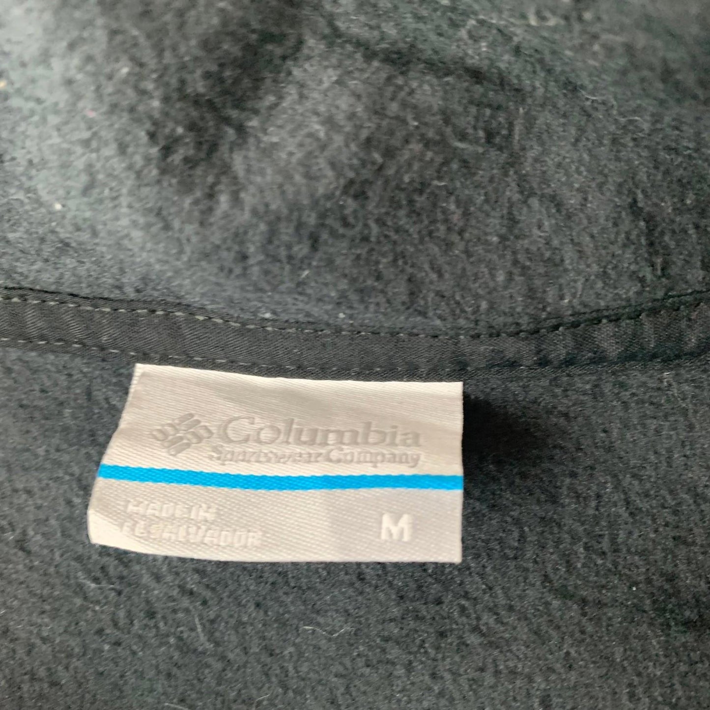 Columbia PFG Fleece Jacket Performance Gear Black Outdoor Mens M